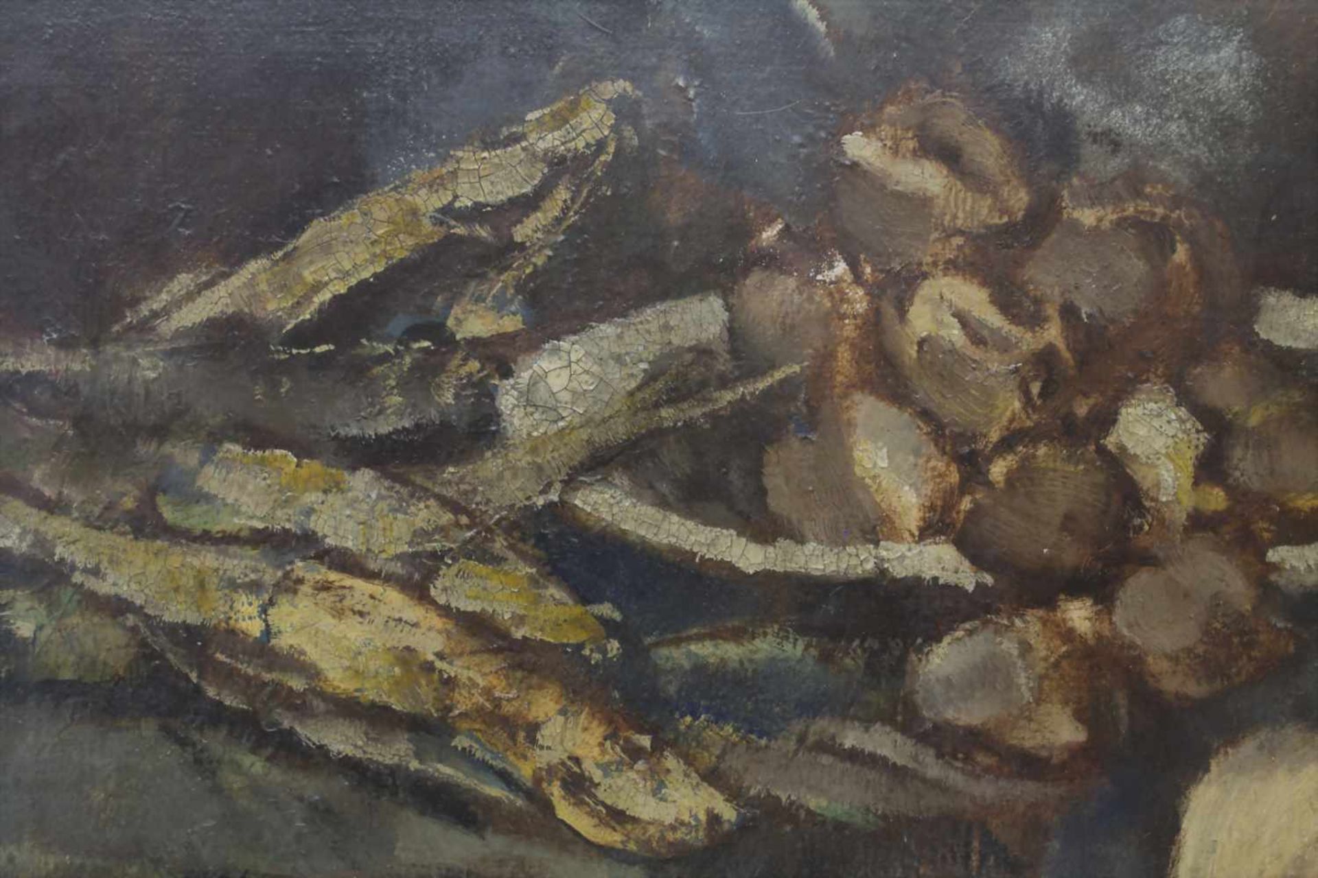 Hanns Fay (1888-1957), 'Stillleben mit Fischen' / 'A still life with fish'Technik: Öl auf - Image 4 of 5