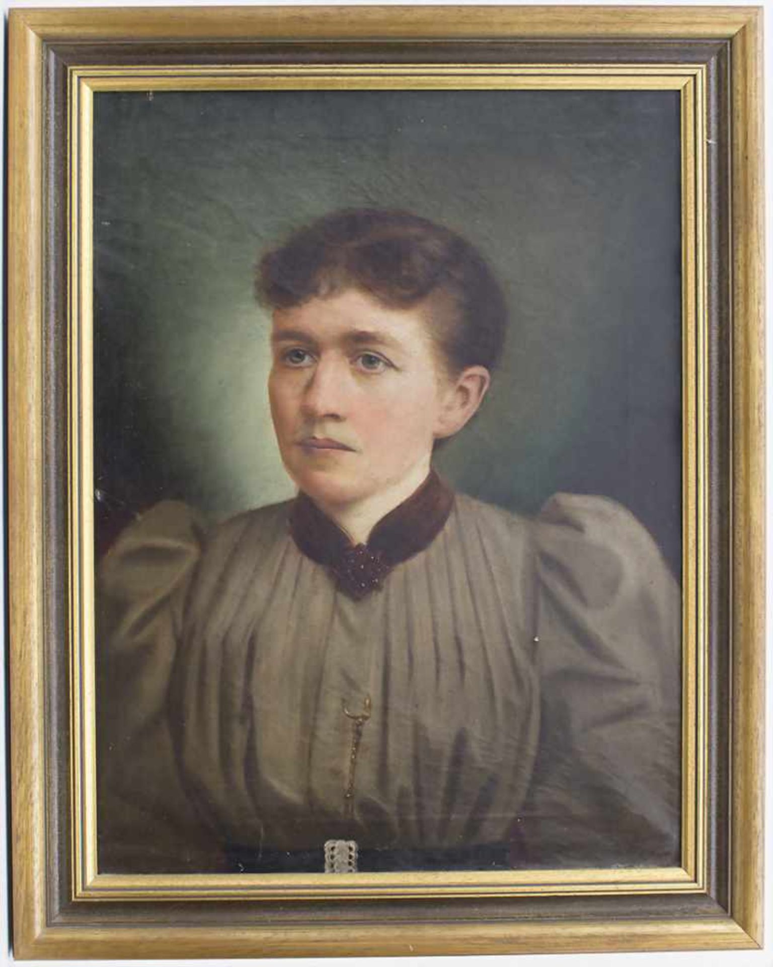 Künstler des Biedermeier, 'Porträt einer Dame' / 'A portrait of a lady'Technik: Öl auf Leinwand, - Bild 2 aus 4
