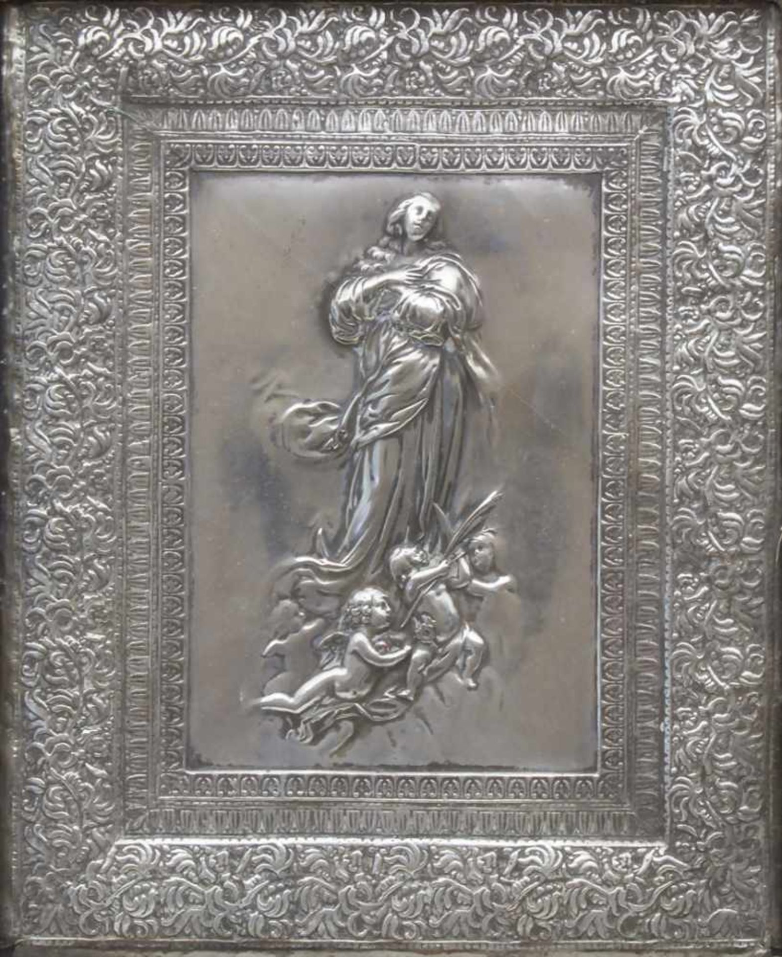 Reliefbild 'Maria Himmelfahrt' / A relief 'The Ascension of Mary'Technik: Galvanorelief, Metall, - Bild 3 aus 5