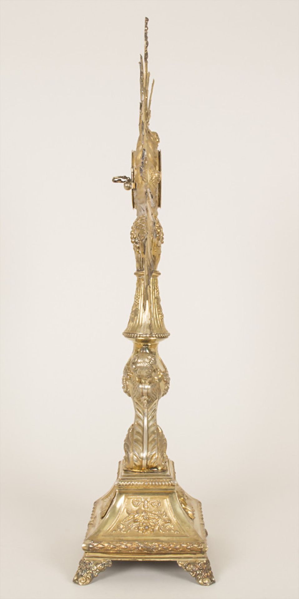 Monstranz / A silver monstrance, Paris, nach 1839Material: Silber 950, vergoldet (Vermeil),Marke: - Image 5 of 12