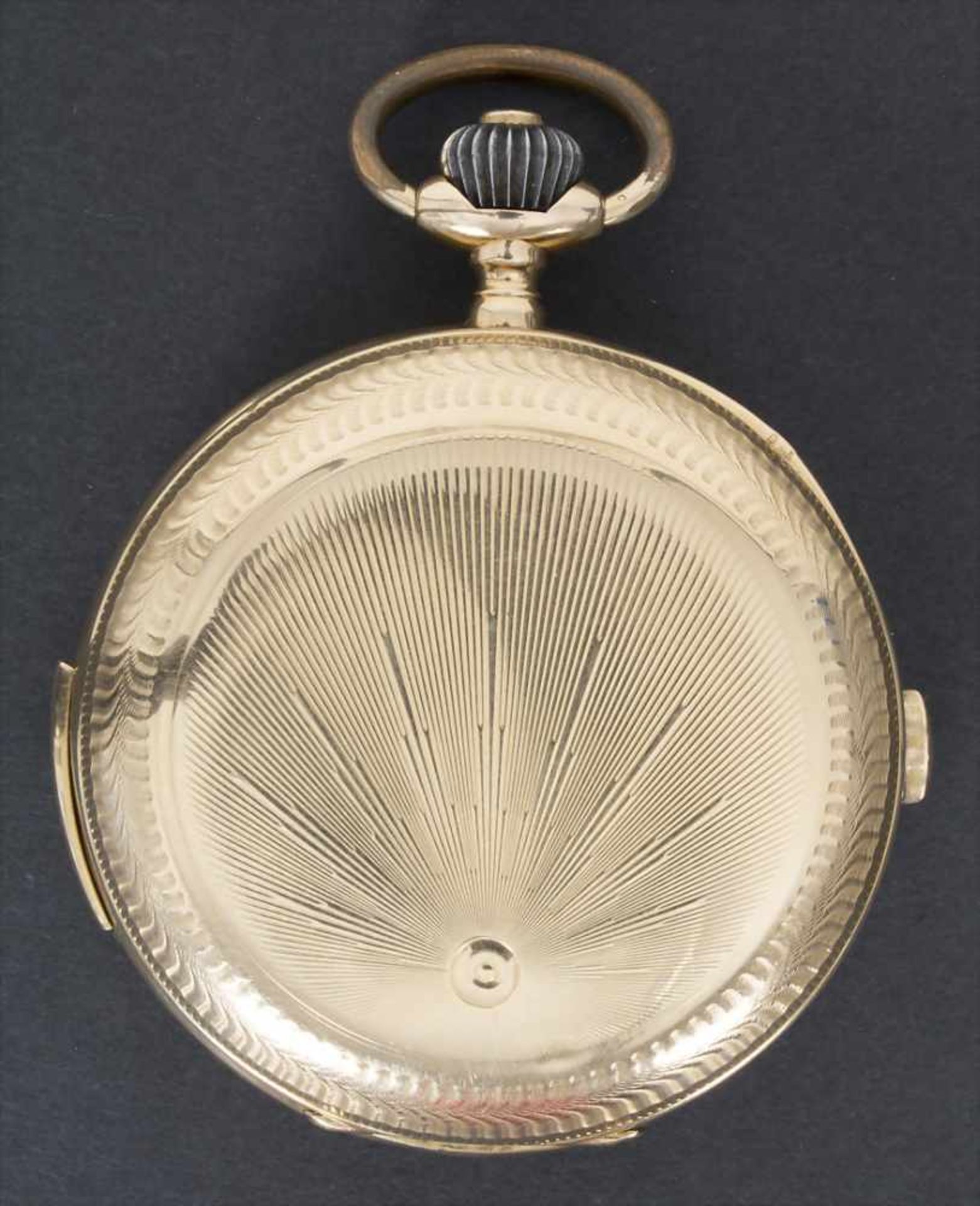Savonette, Chronograph mit Viertelstundenrepetition, Valdor Watch, La Chaux de Fonds, um - Image 4 of 6