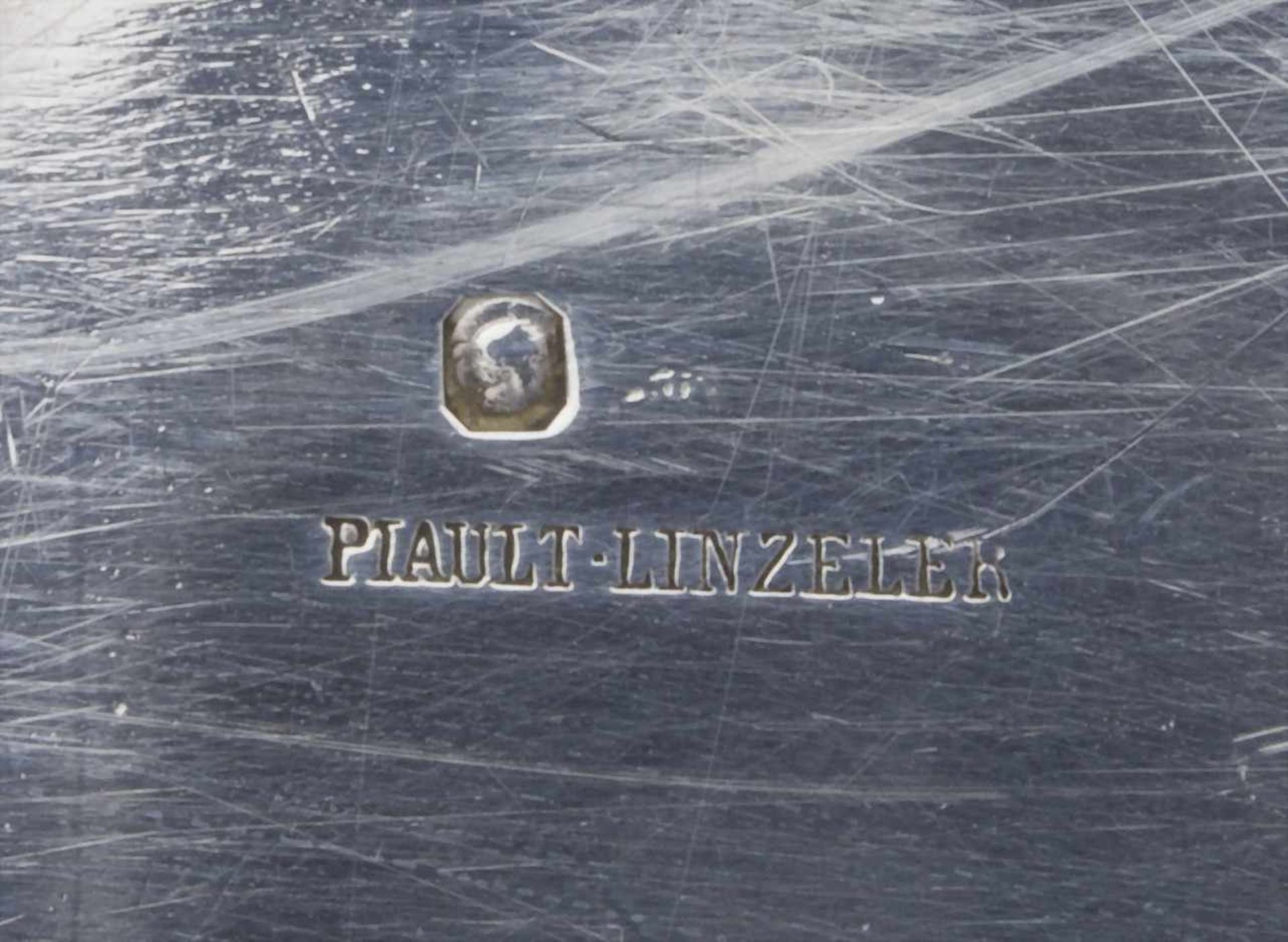 Ovale Platte / An oval silver plate, Piault-Linzeler, Paris, nach 1839Material: Silber 950, - Image 3 of 3