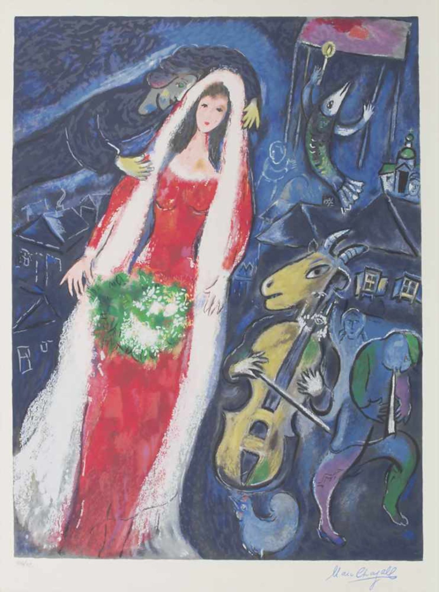 Marc Chagall (1887-1985), 'Les Maries au Village'Technik: Serigrafie auf Arches, nach einem