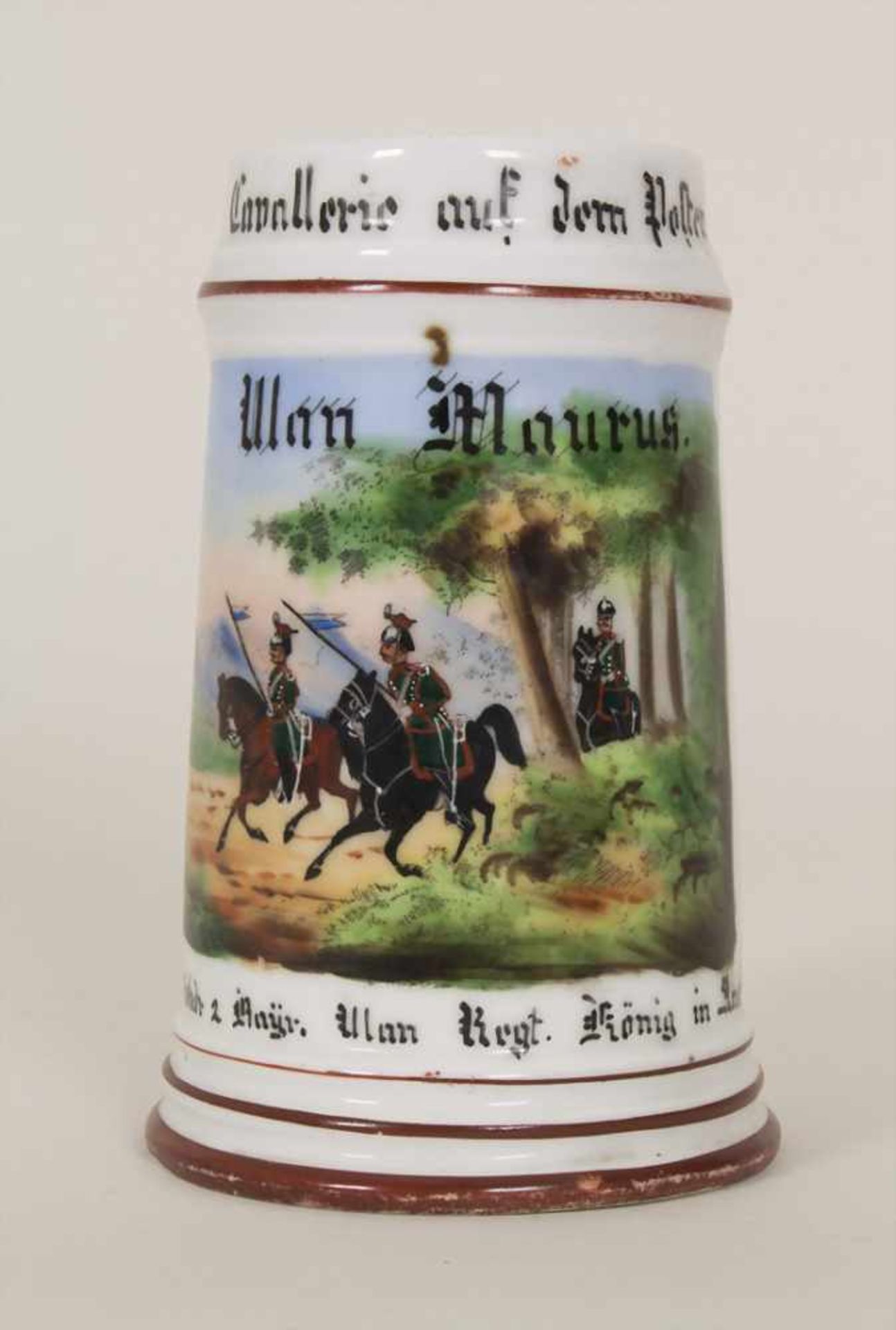 Reservistenkrug / A reservist beer mug, Ansbach, Bayern, 1894Einheit: Königlich Bayerisches 2.