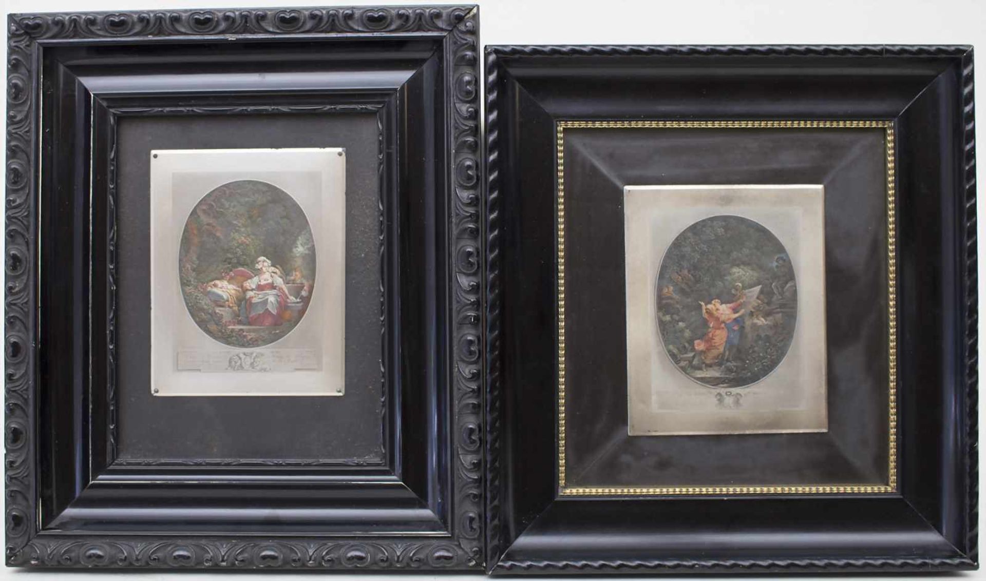 Nicolas de Launay (1739-1792) u.a., 2 gestochene Stahlplatten / 2 engraved steel plates, 18. Jh.