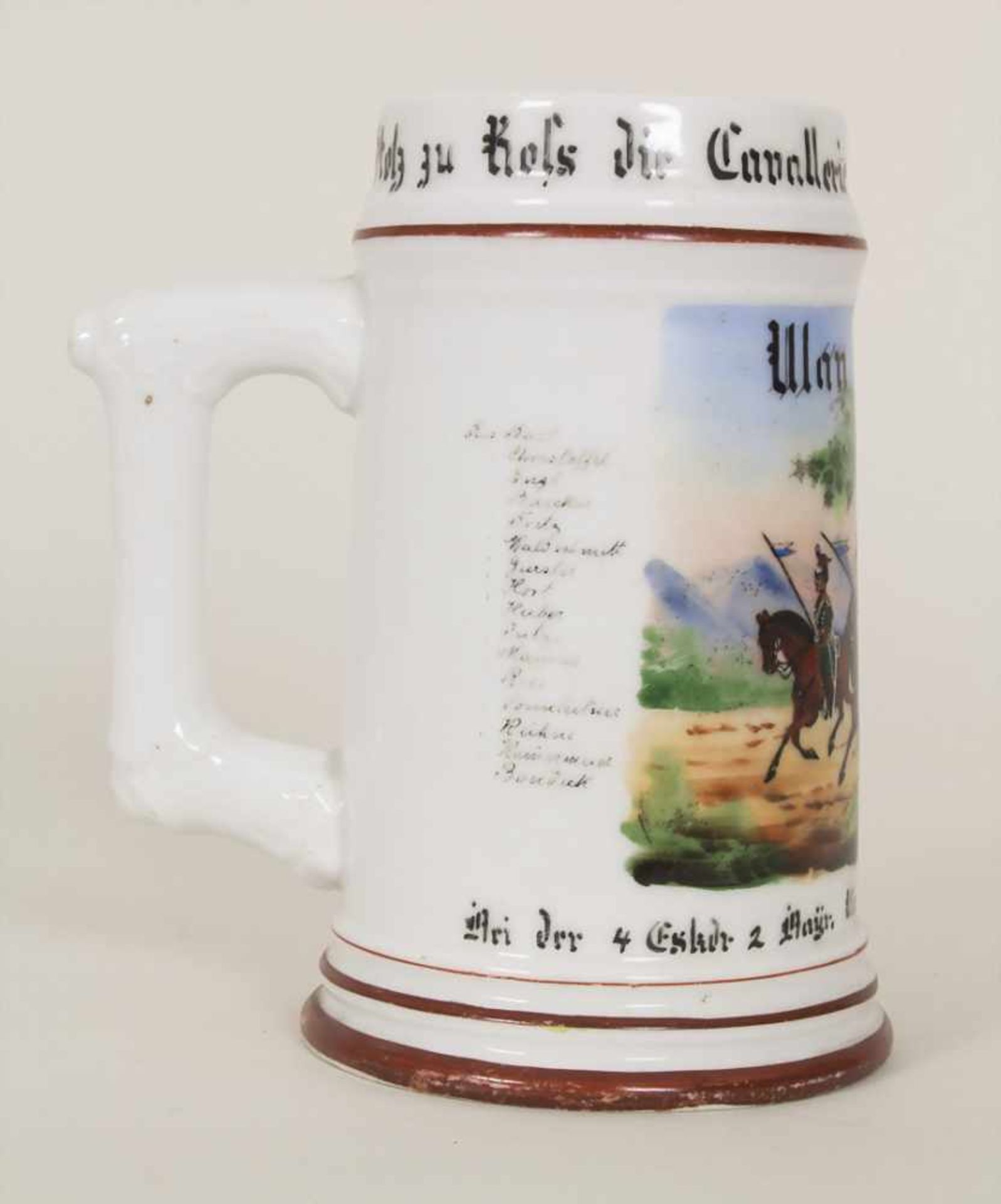 Reservistenkrug / A reservist beer mug, Ansbach, Bayern, 1894Einheit: Königlich Bayerisches 2. - Bild 8 aus 21