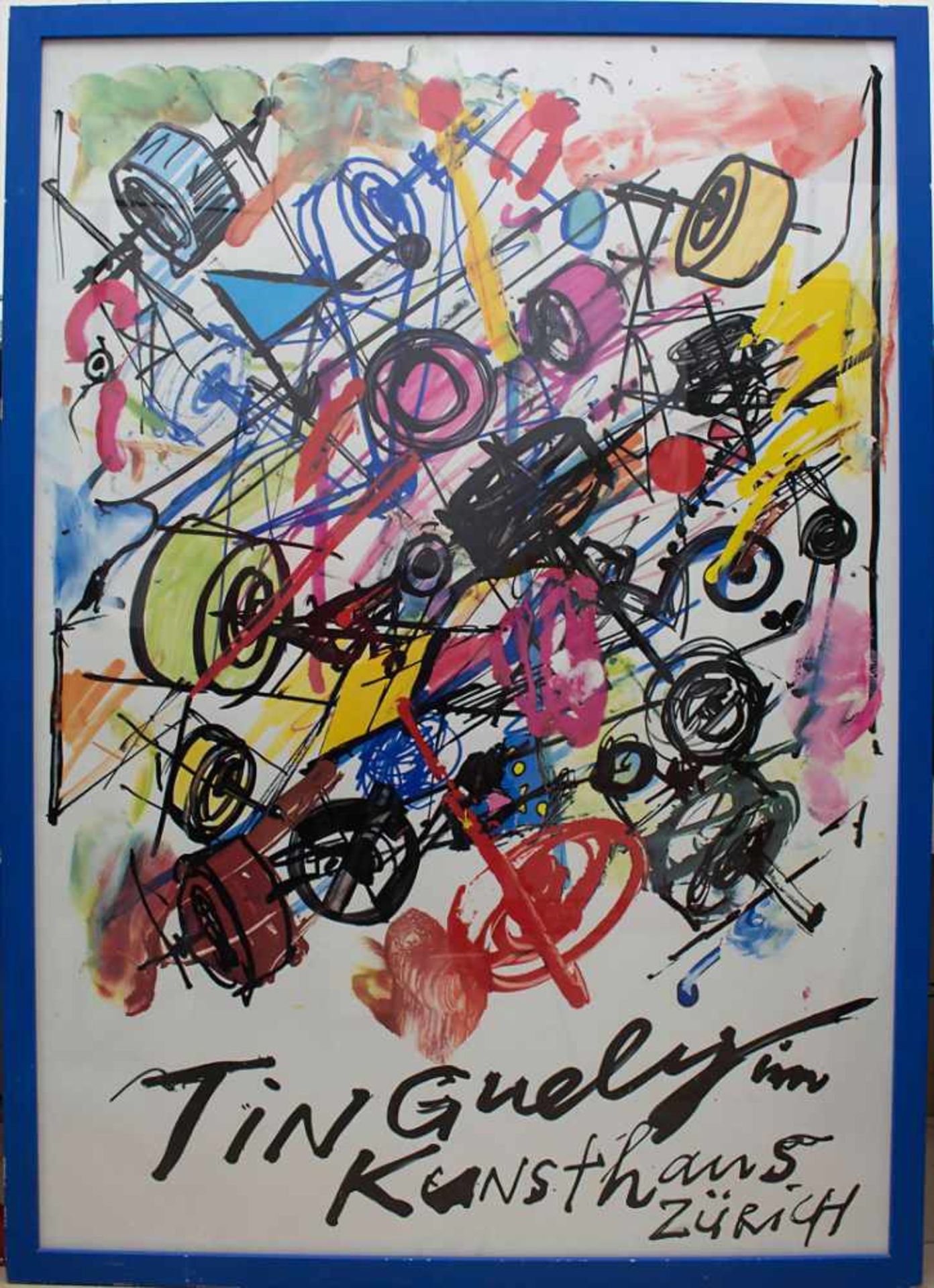 Jean Tinguely (1925-1991), Ausstellungsplakat 'Kunsthaus Zürich'Technik: Serigrafie auf Papier, - Bild 2 aus 7