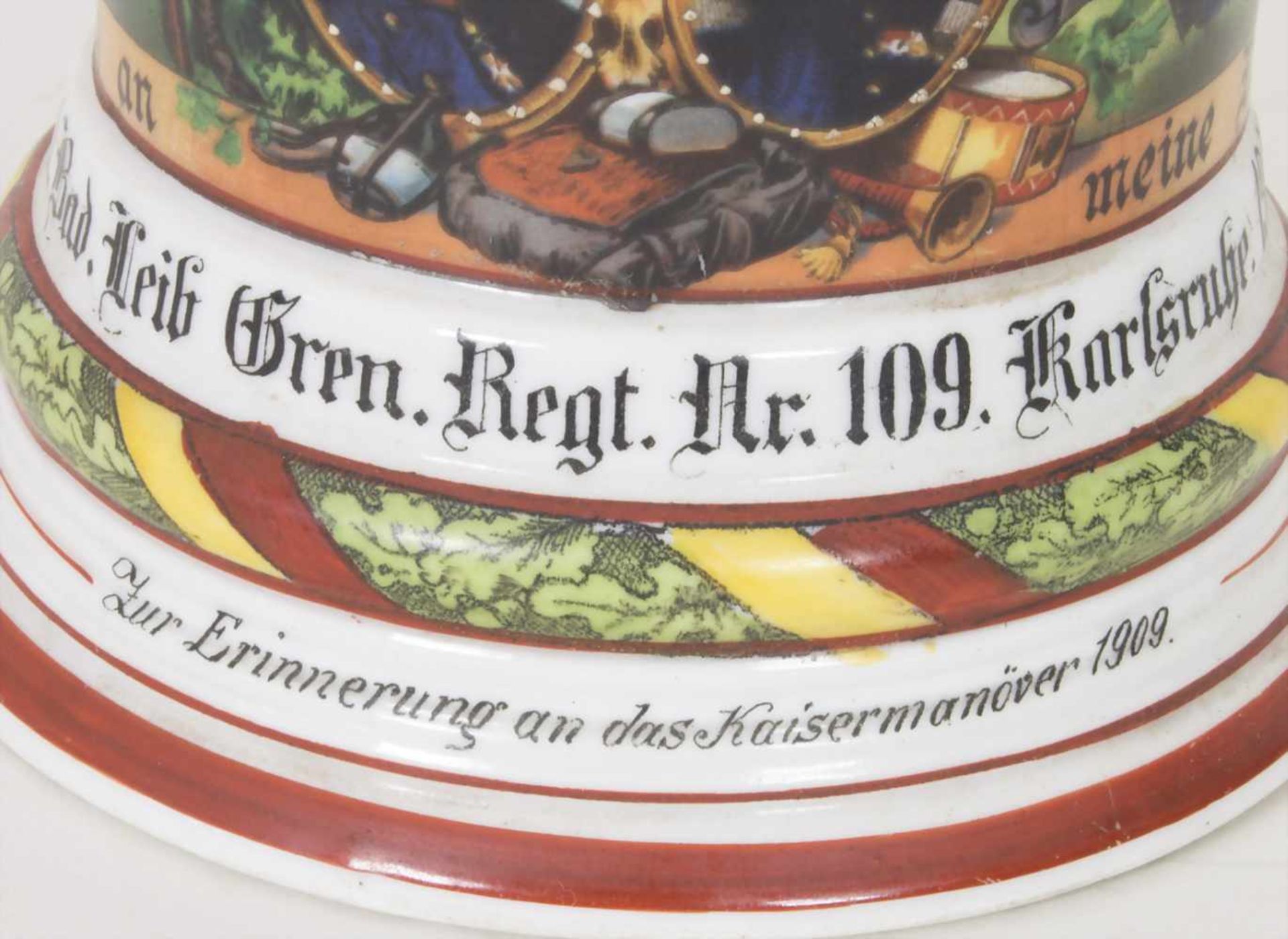 Reservistenkrug / A reservist beer mug, Karlsruhe, Baden, 1910Einheit: 1. Badisches Leib-Grenadier- - Image 10 of 19