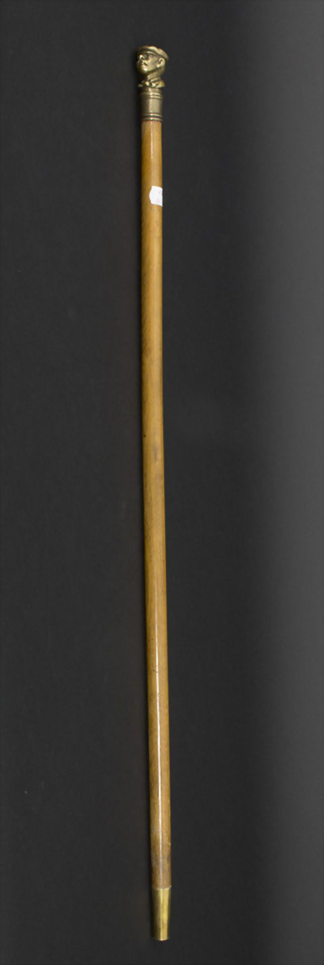 Gehstock mit Figurengriff 'Männerkopf' / A cane with figural handle 'Head of a man', um - Bild 5 aus 5
