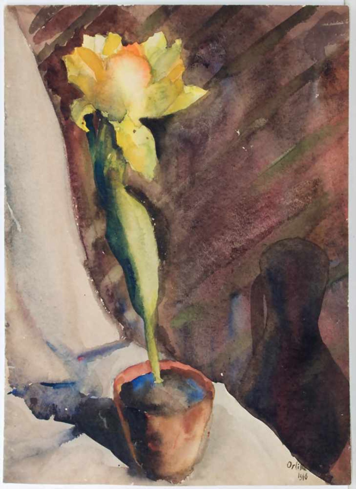 Emil Orlik (1870-1932), 'Blumenstillleben' / 'A flower still life'Technik: Aquarell auf Papier,