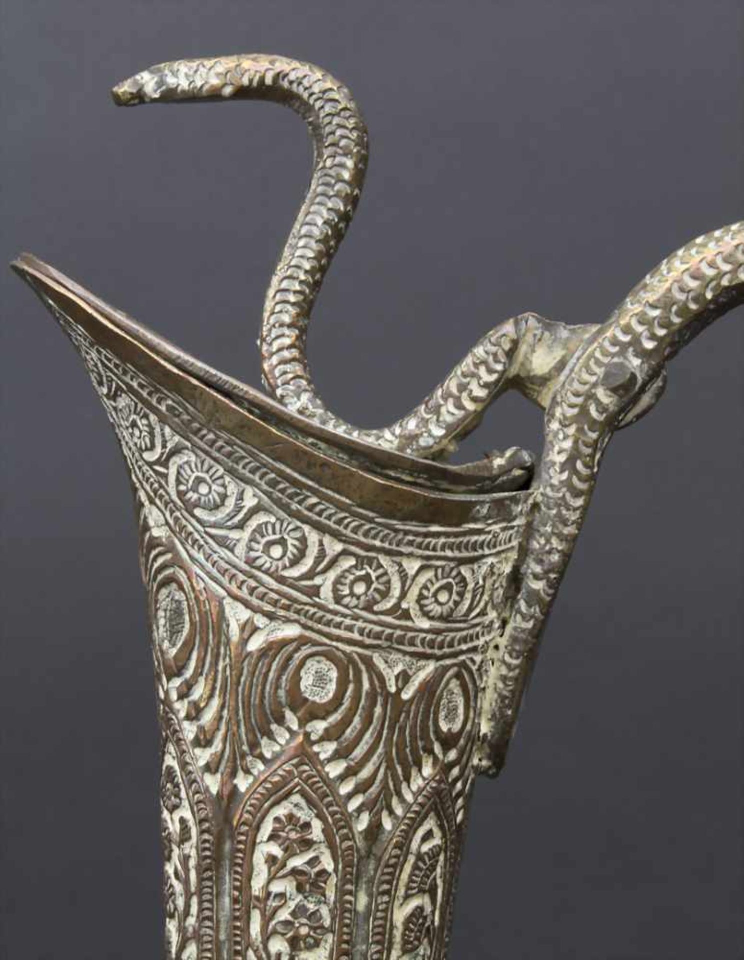 Kanne mit Schlangendaumenrast / A carafe with snake shaped thumb-rest, Persien, wohl 1780Material: - Bild 13 aus 15