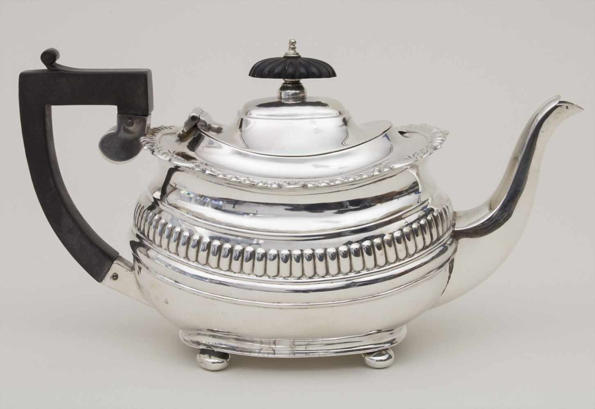 Teekanne / A silver tea pot, S. Blanckensee & Son, Ltd., Birmingham, 1942Material: Silber, - Image 2 of 8