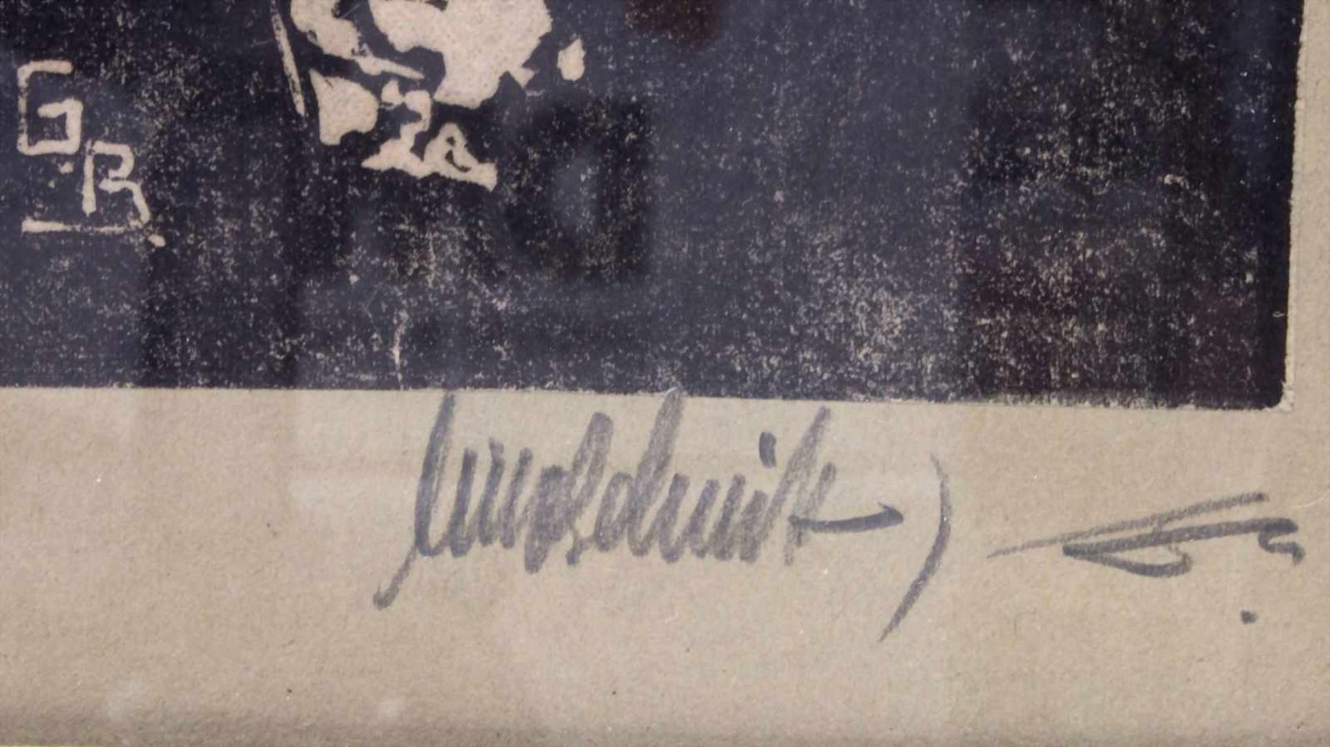 Monogrammist 'GB', 'Friedrich der Große' / 'Frederick the great'Technik: Linolschnitt auf Papier, - Image 5 of 7