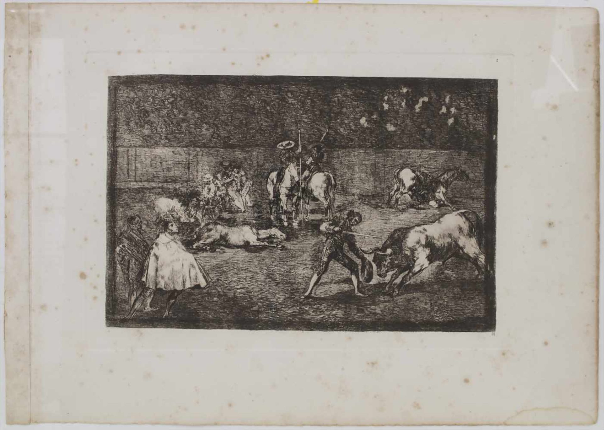 Francisco de Goya (1746-1828), 'Stierkampf' / 'A bullfight'Technik: Radierung auf Büttenpapier, - Bild 3 aus 7