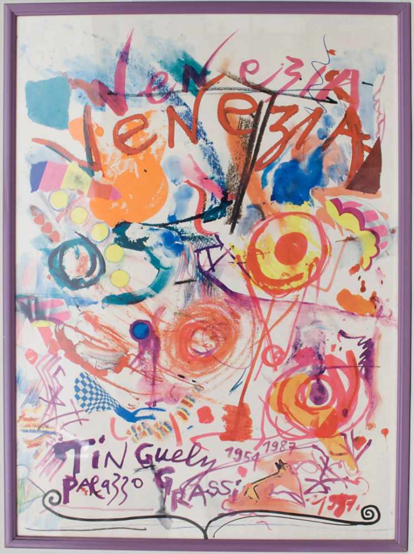 Jean Tinguely (1925-1991), Ausstellungsplakat 'Palazzo Grassi' / An exhibition poster 'Palazzo