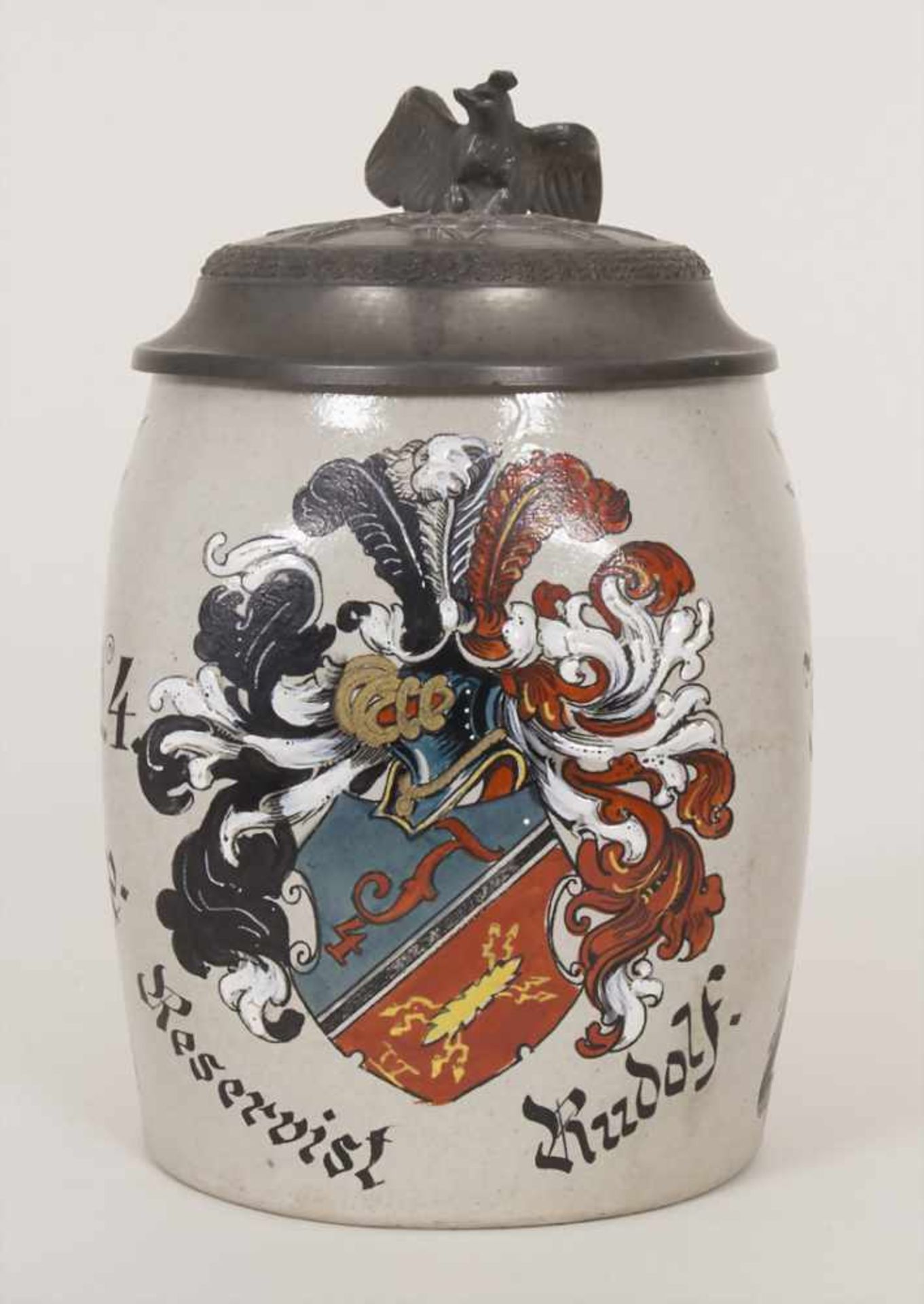 Reservistenkrug und Ordenspange mit Urkunden / A reservist beer mug and military orders, - Image 2 of 23