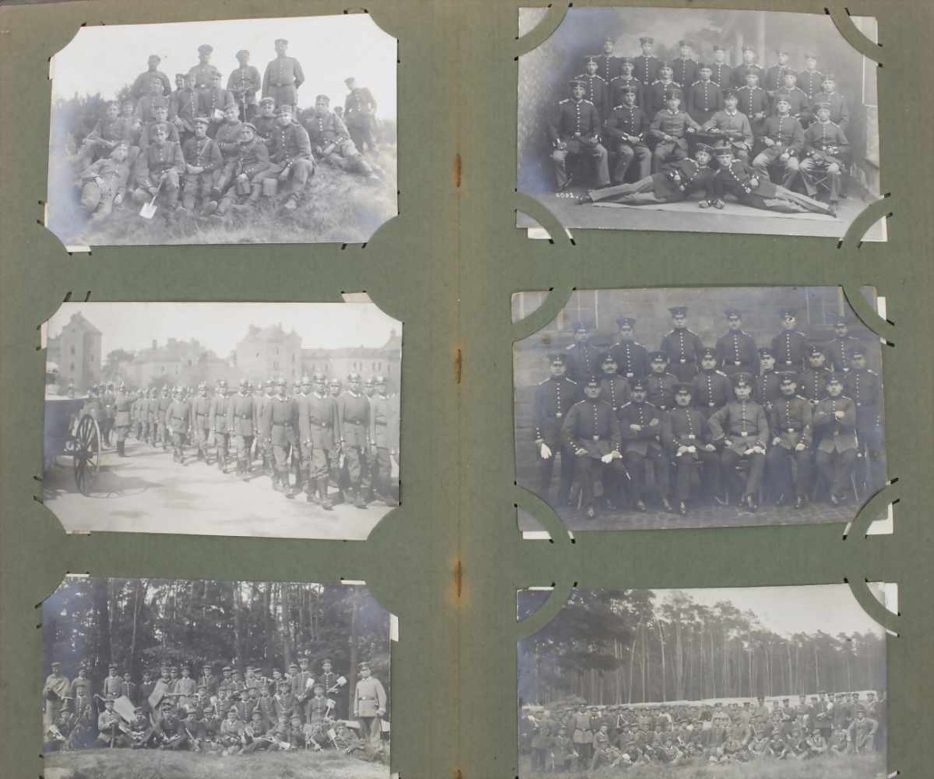 Fotoalbum Militärdienst im Kaiserreich / Photo album Military German EmpireAlbum mit 125 - Bild 13 aus 17