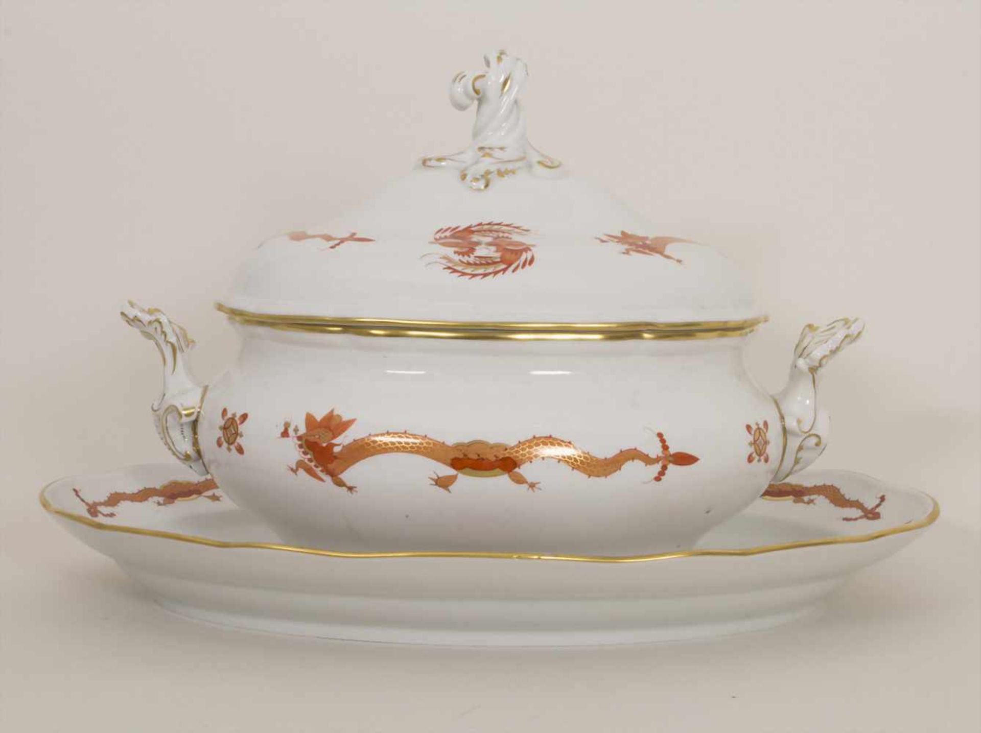 Suppenterrine mit Fleischplatte 'Reicher Drache' / A soup tureen with platter 'Rich Dragon', - Bild 6 aus 14