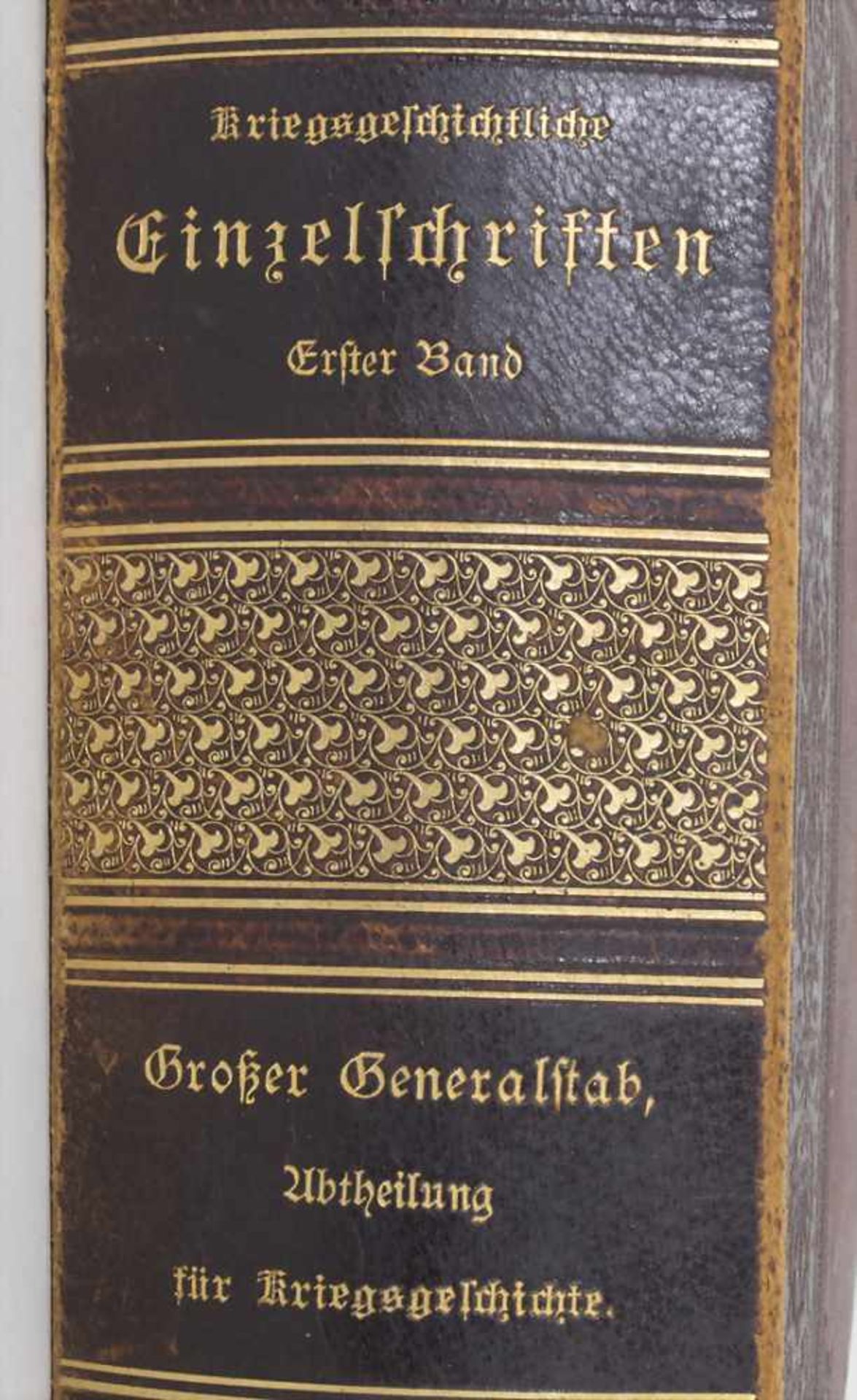 Kriegsgeschichtliche Einzelschriften, Berlin, 1885Inhalt: Heft 1-6, gebunden,Herausgeber: - Image 3 of 7