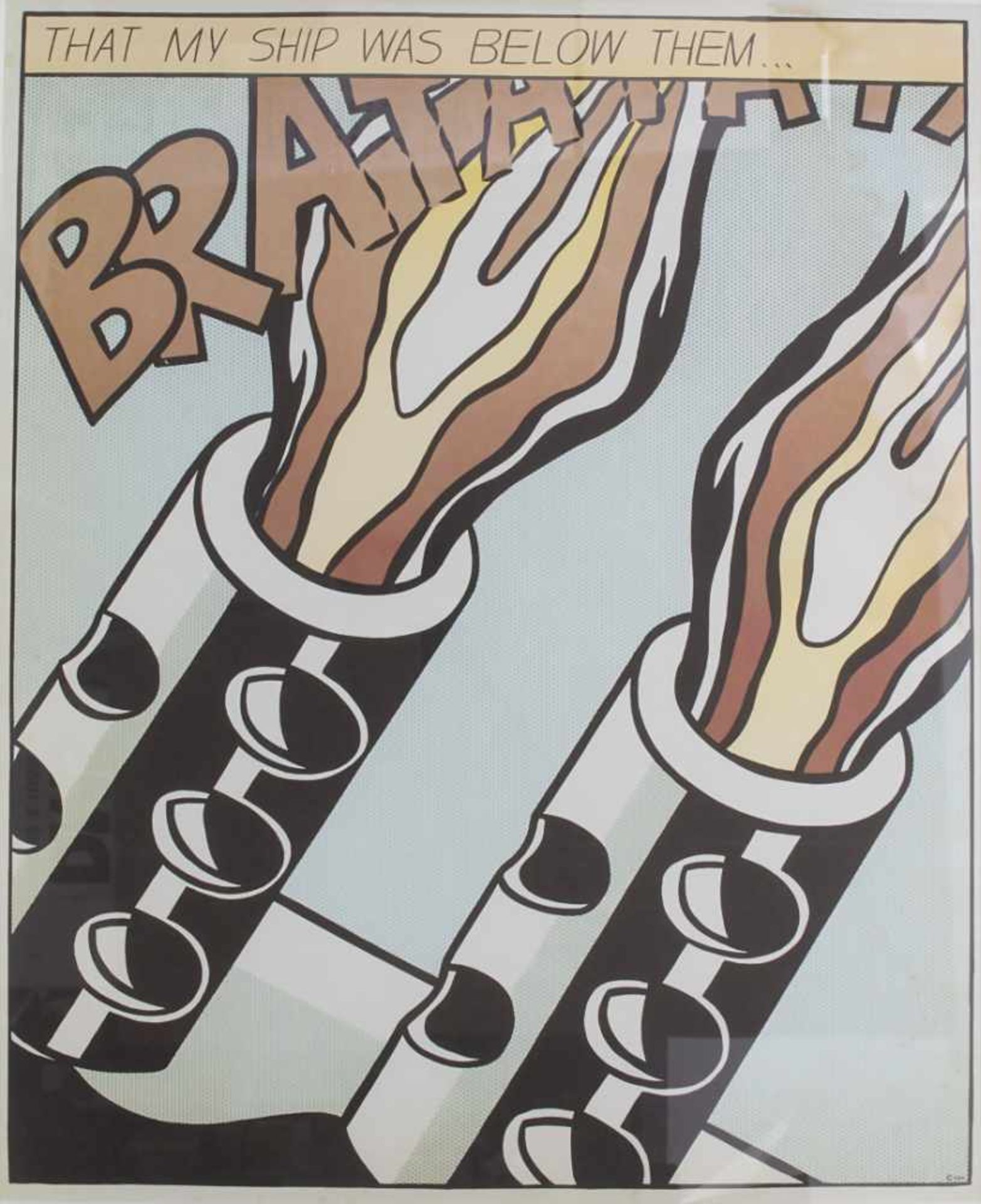 Roy Lichtenstein (1923-1997), Triptychon 'As I opened fire'Technik: Farboffsetlithografien auf - Image 5 of 11