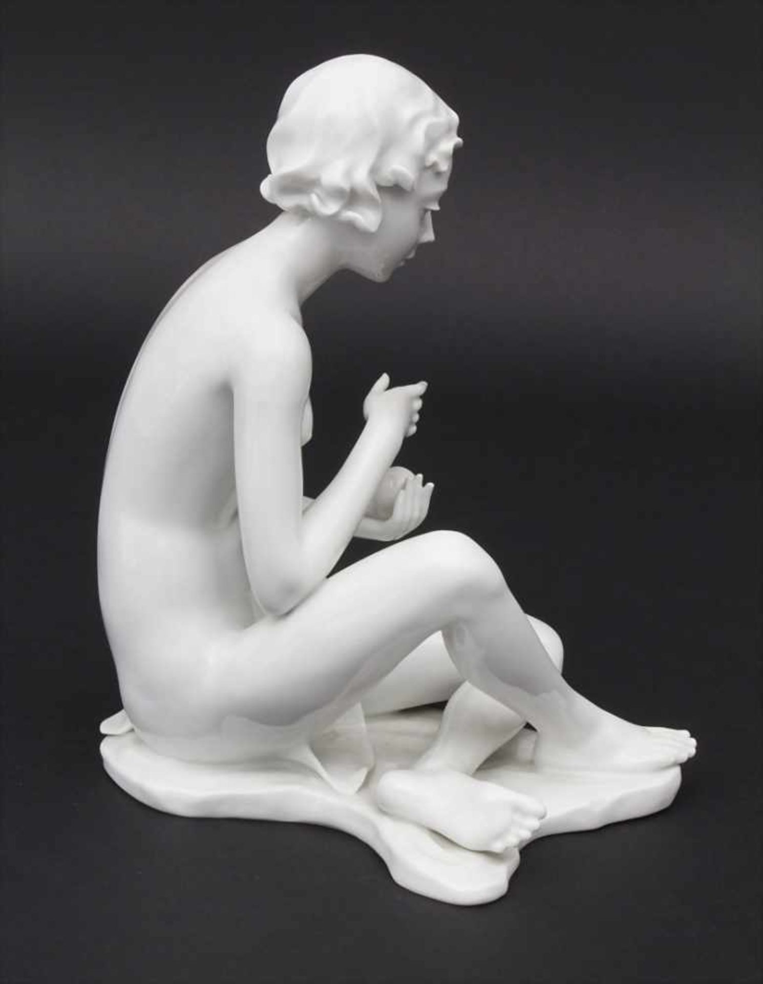 Fritz Heidenreich (1895-1966), 'Weiblicher Akt' / 'A female nude', Rosenthal, Mitte 20. Jh.Material: - Bild 4 aus 8