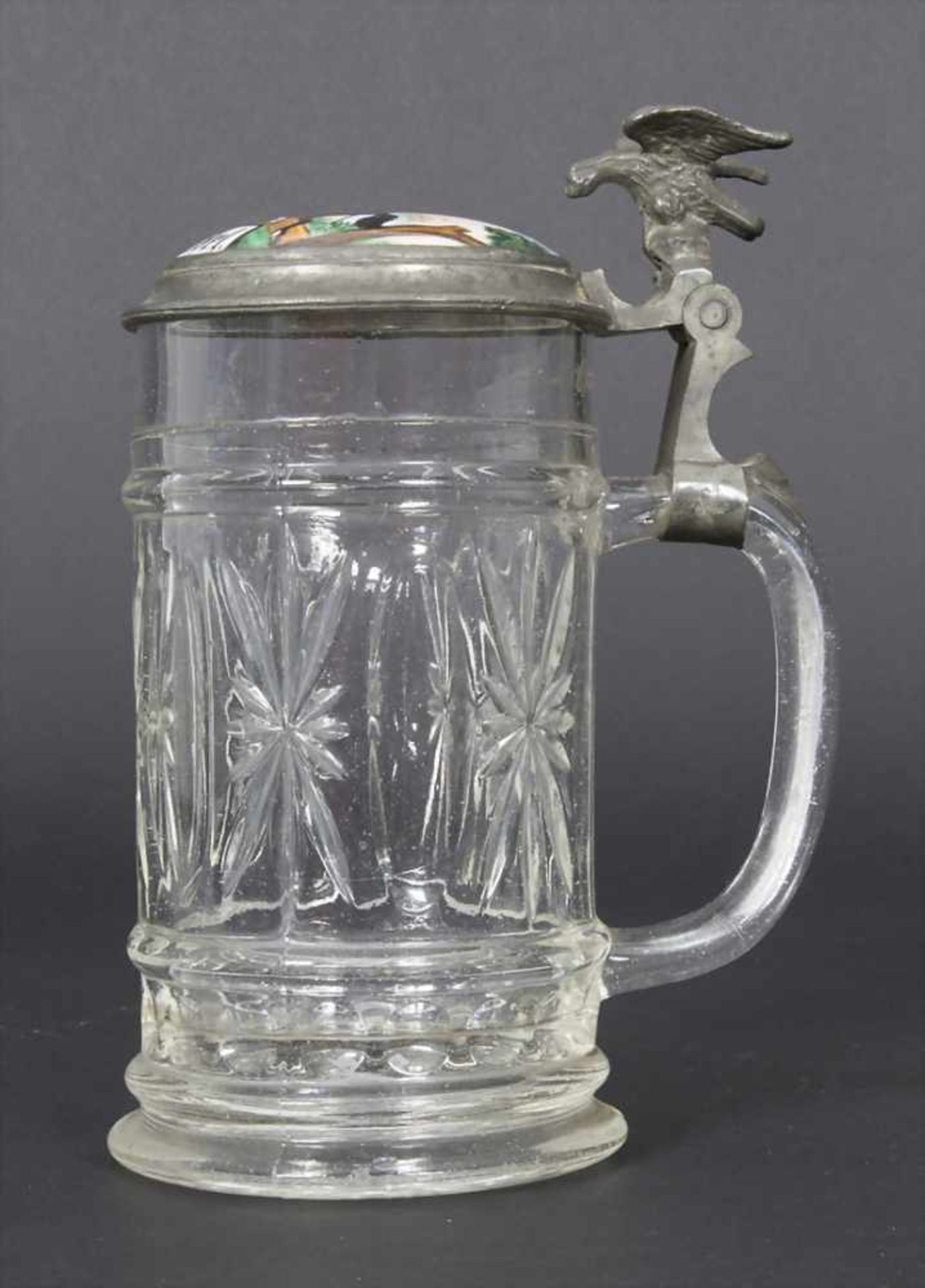 Reservistenkrug / A reservist beer mug, Schwetzingen, Baden, 1900Einheit: 2. Badisches Dragoner- - Bild 6 aus 13