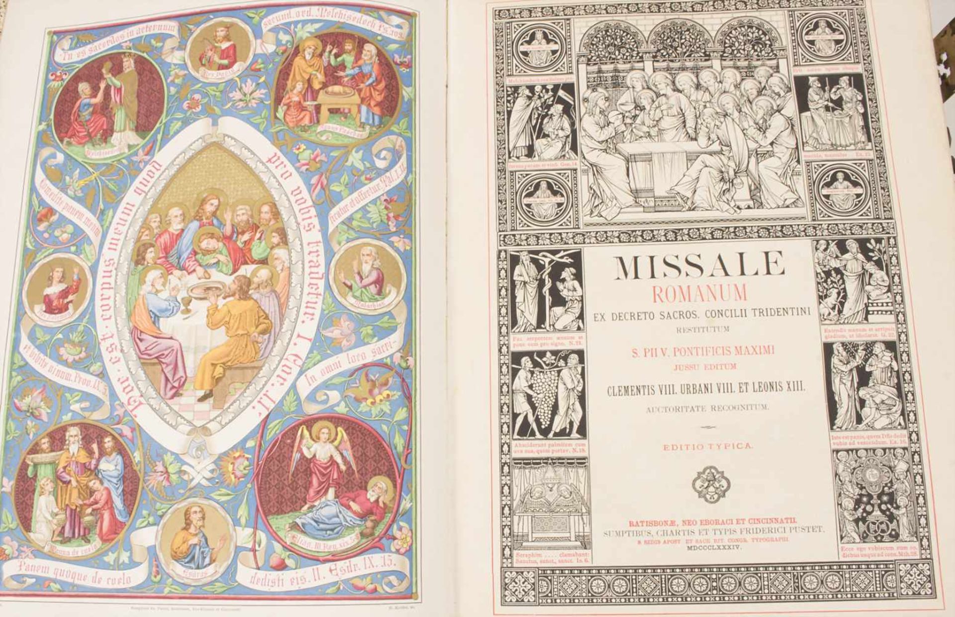 Missale Romanum, Vatikanstadt, 1884Titel: Missale Romanum ex decreto sacros. Concili - Image 5 of 15