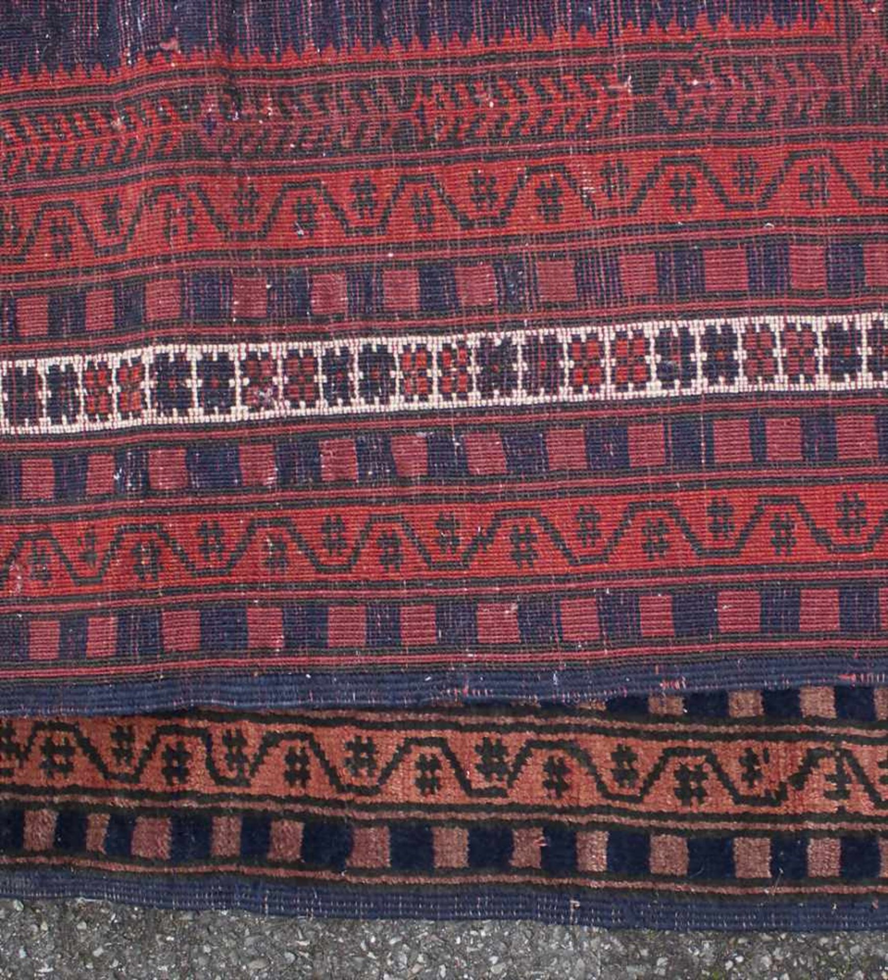 Orientteppich / An oriental carpetMaterial: Wolle auf Baumwolle, Naturfarben, Maße: 160 x 110 cm, - Image 5 of 7