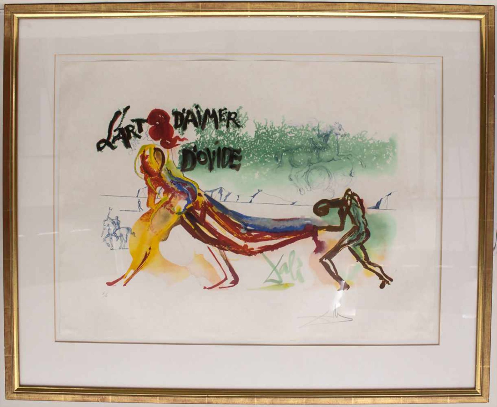Salvador Dali (1904-1989), 'L'Art d'aimer d'Ovide'Technik: Farblithografie auf Japan, gerahmt, - Bild 3 aus 13