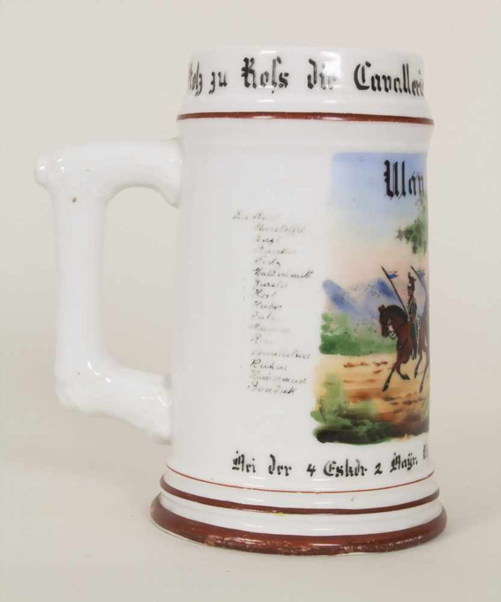 Reservistenkrug / A reservist beer mug, Ansbach, Bayern, 1894Einheit: Königlich Bayerisches 2. - Bild 9 aus 21