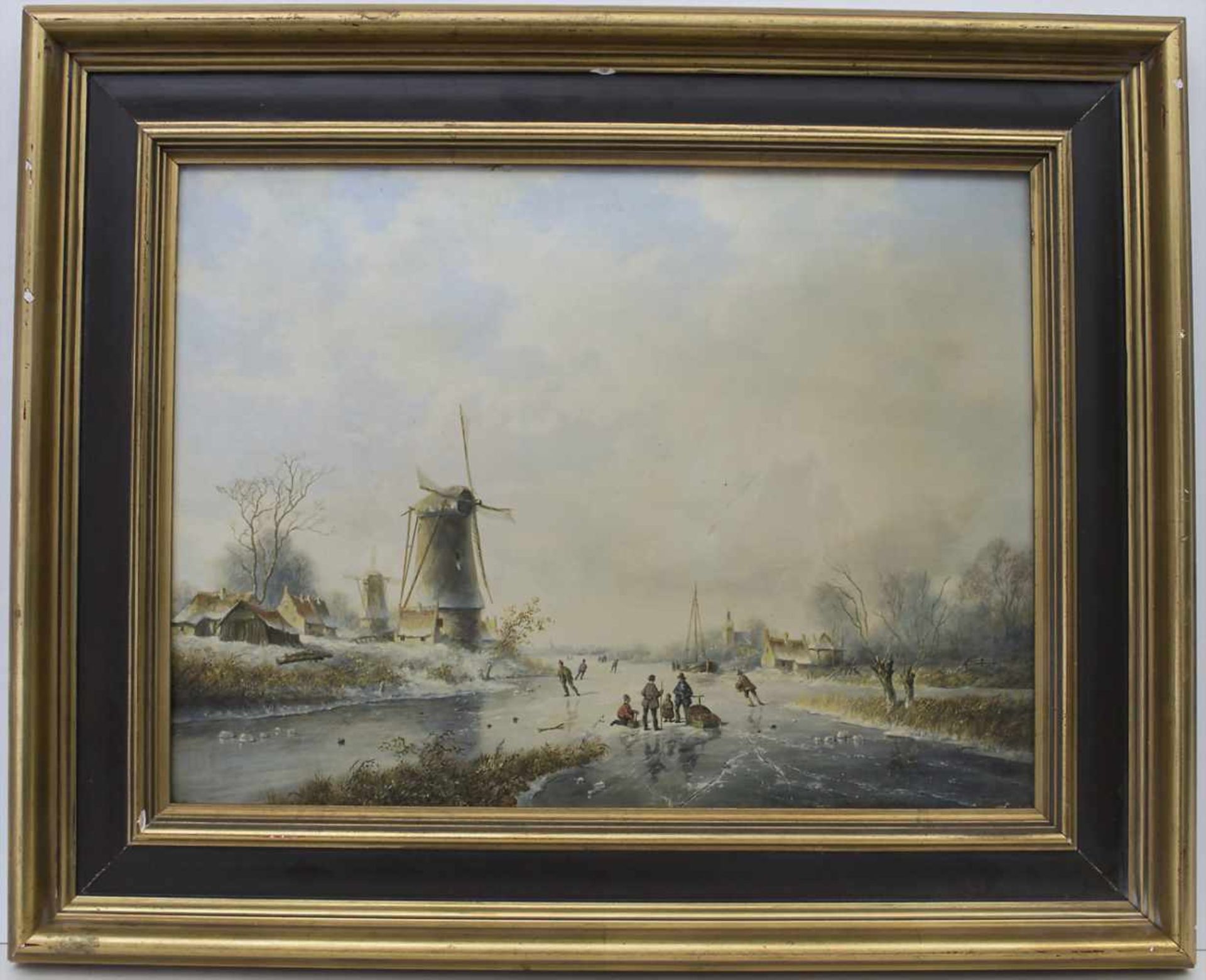 Ton Karssen (*1945) (Zuschreibung / Attributed), 'Niederländische Winterlandschaft' / 'A dutch - Bild 2 aus 5