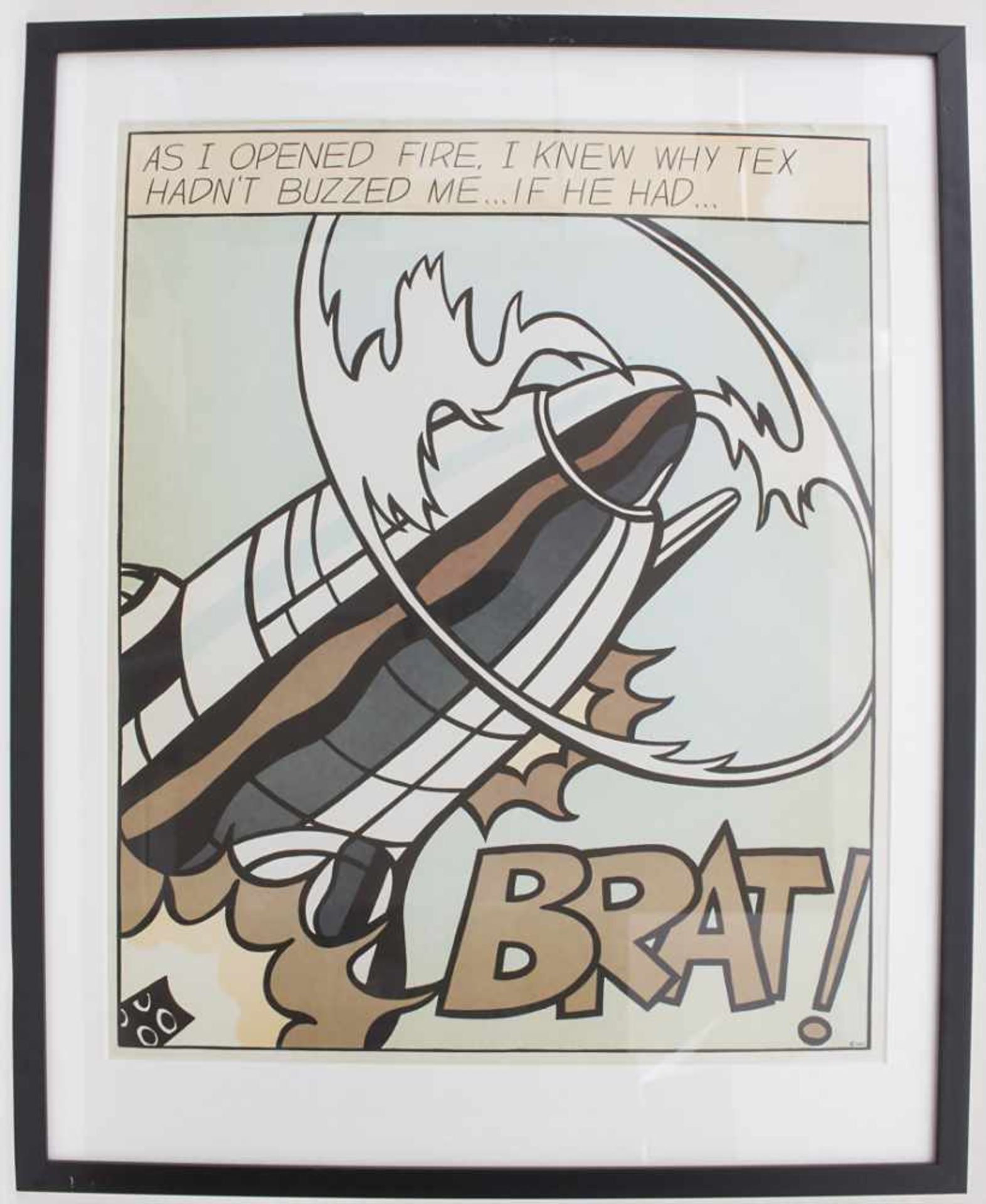 Roy Lichtenstein (1923-1997), Triptychon 'As I opened fire'Technik: Farboffsetlithografien auf - Bild 9 aus 11