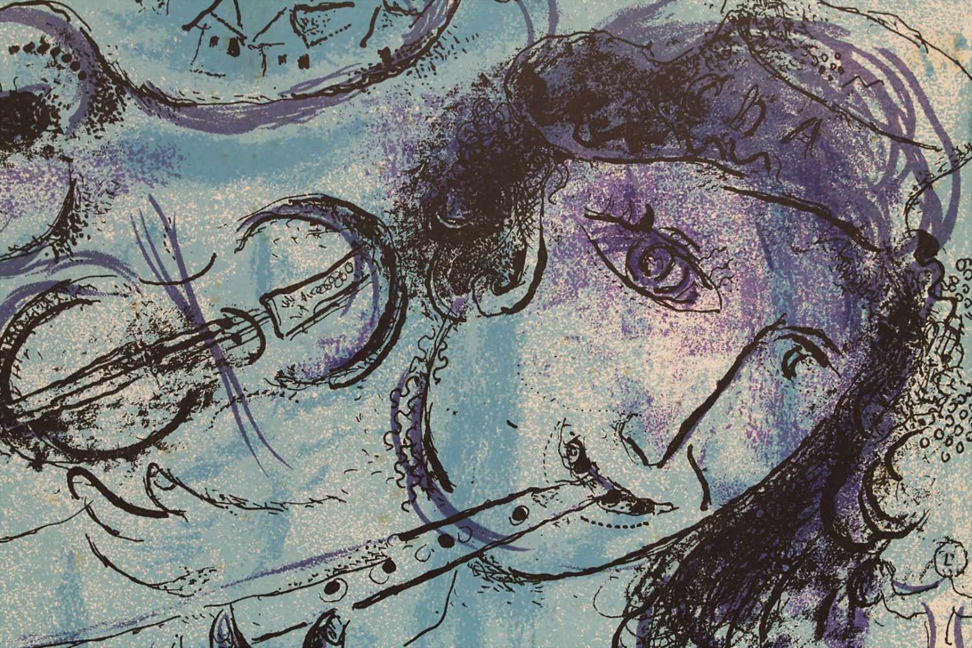 Marc Chagall (1887-1985), 'Der Flötenspieler' / 'The flute player'Technik: Farblithografie auf - Bild 5 aus 5