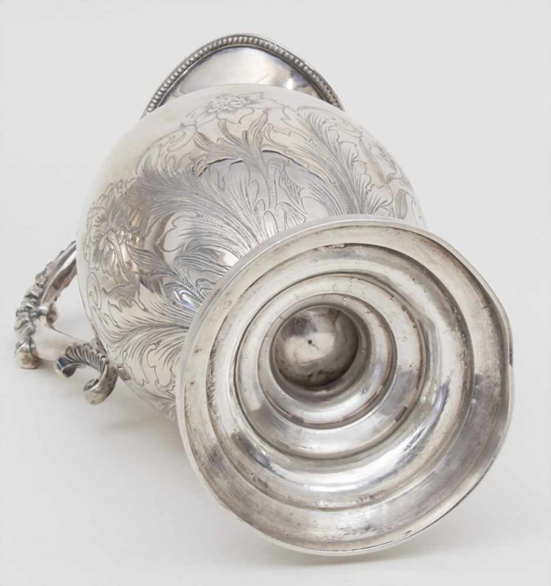 Große Waschschüssel mit Wasserkrug / A large silver wash bowl with ewer, L. Dupre, Paris, 1819- - Bild 11 aus 15