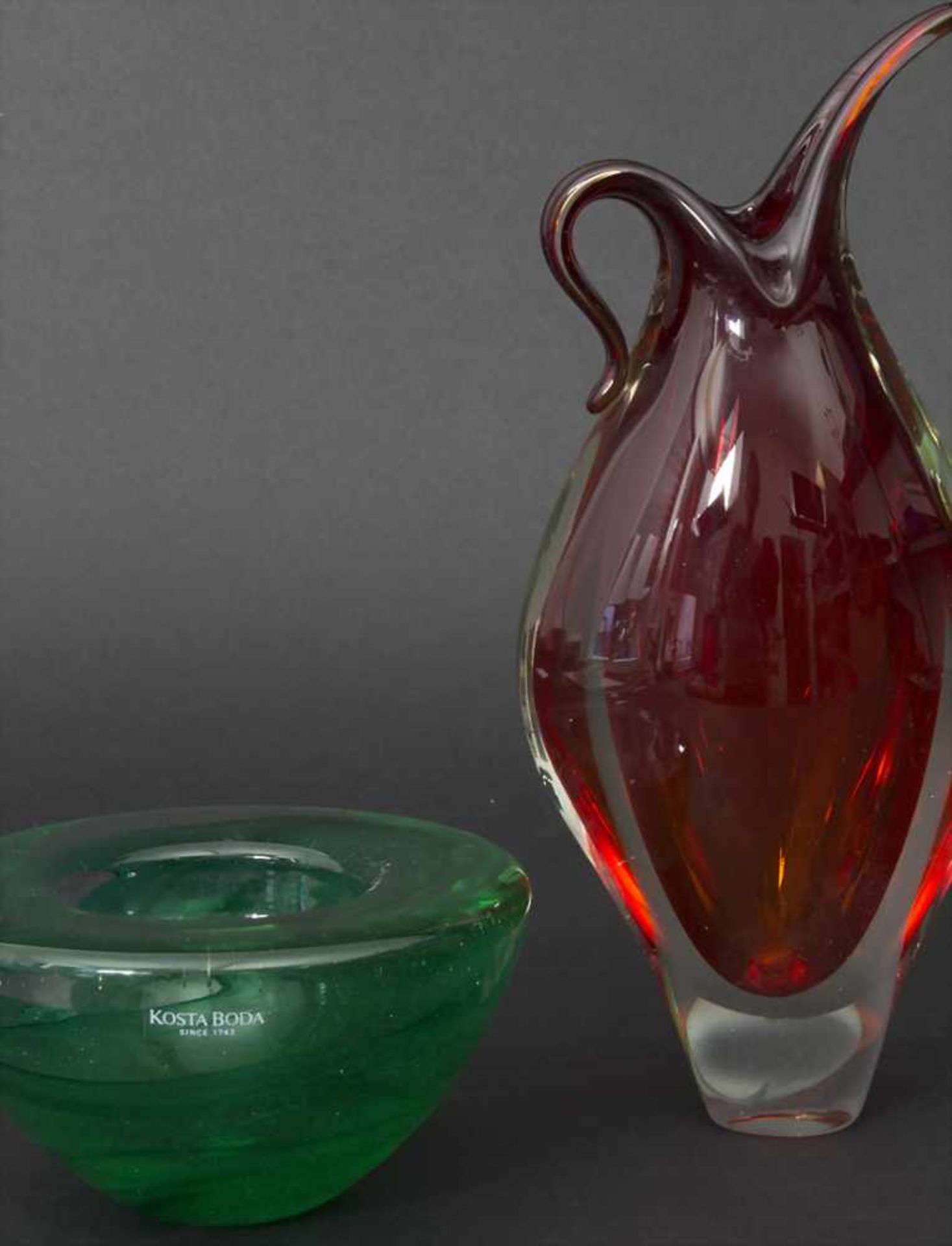 Konvolut 4 Glasgefäße / A set of 4 glass vessels, Murano/Kosta Boda/Hospodka, 1950/60er - Image 2 of 3