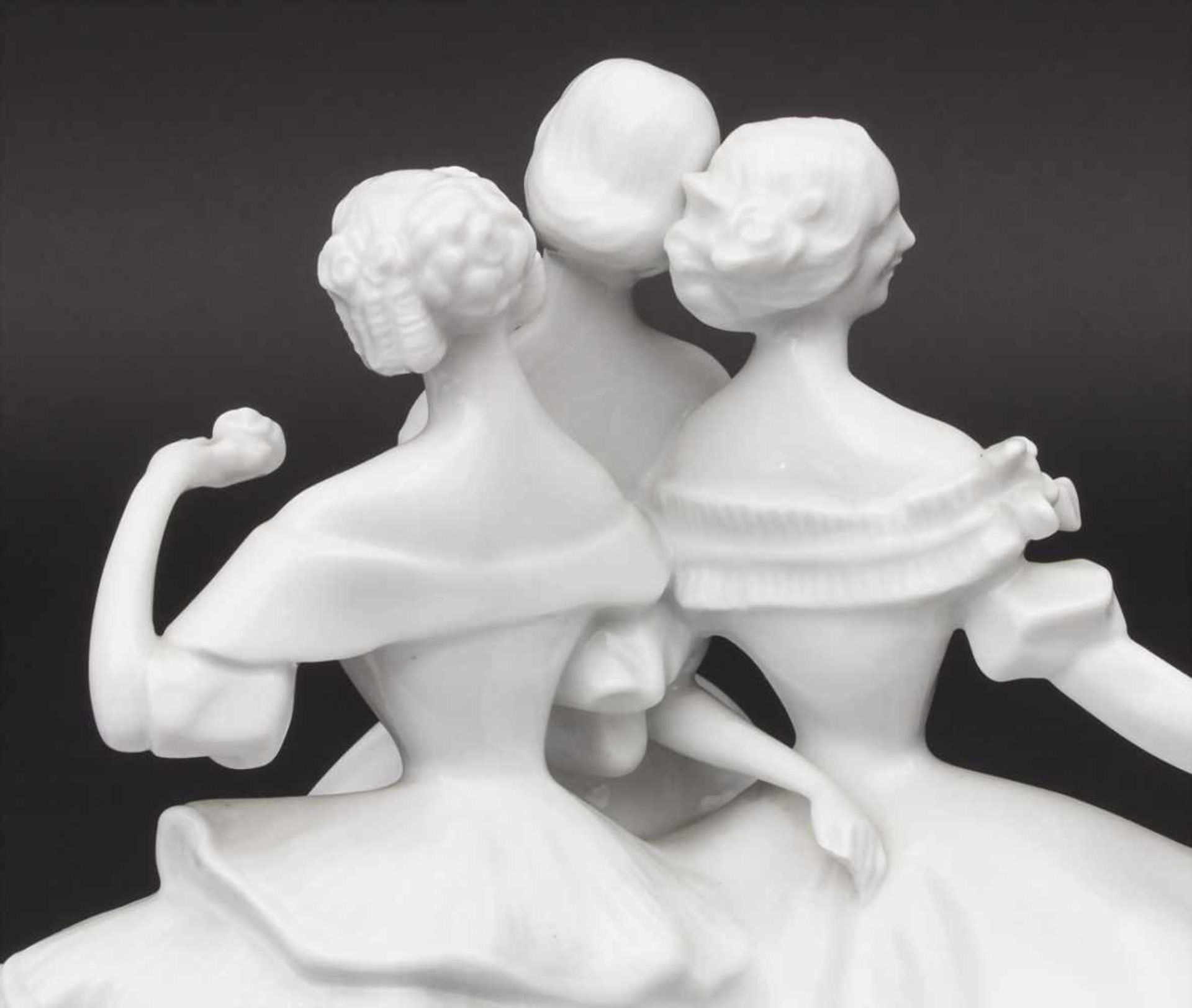 Figurengruppe '3 Grazien-Tanzlust' / A figural group '3 graces', C. Volkhart für Rosenthal, 1. - Bild 4 aus 5