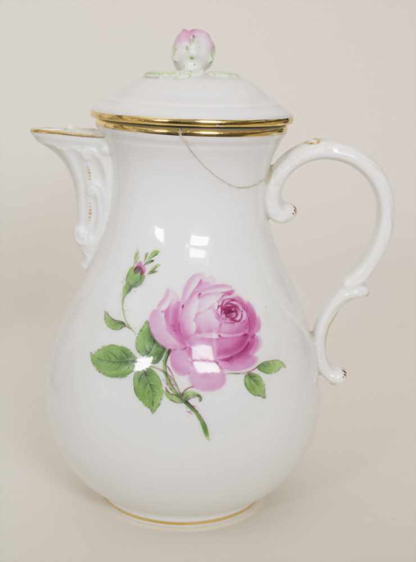 Kaffeeservice 'Rote Rose' für 12 Personen / A coffee set 'Red Rose' for 12 persons, Meissen, 1924- - Bild 2 aus 8