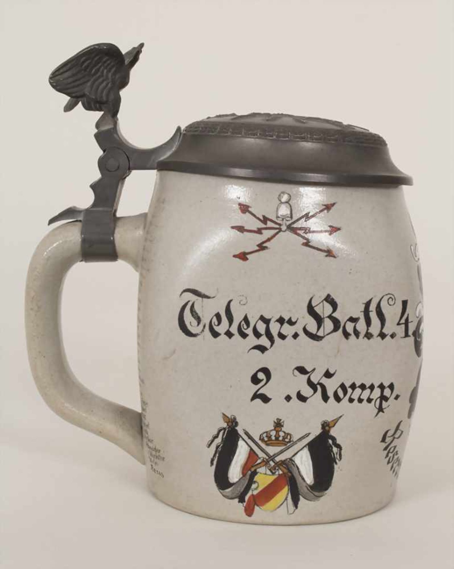 Reservistenkrug und Ordenspange mit Urkunden / A reservist beer mug and military orders, - Image 13 of 23