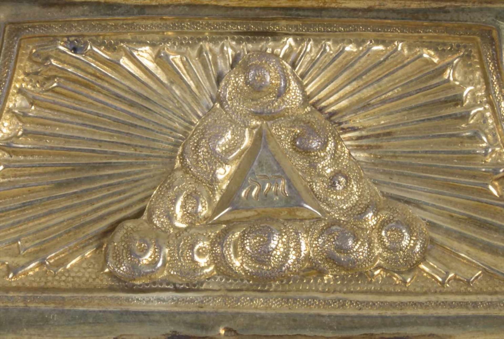 Monstranz / A silver monstrance, Paris, nach 1839Material: Silber 950, vergoldet (Vermeil),Marke: - Image 9 of 12