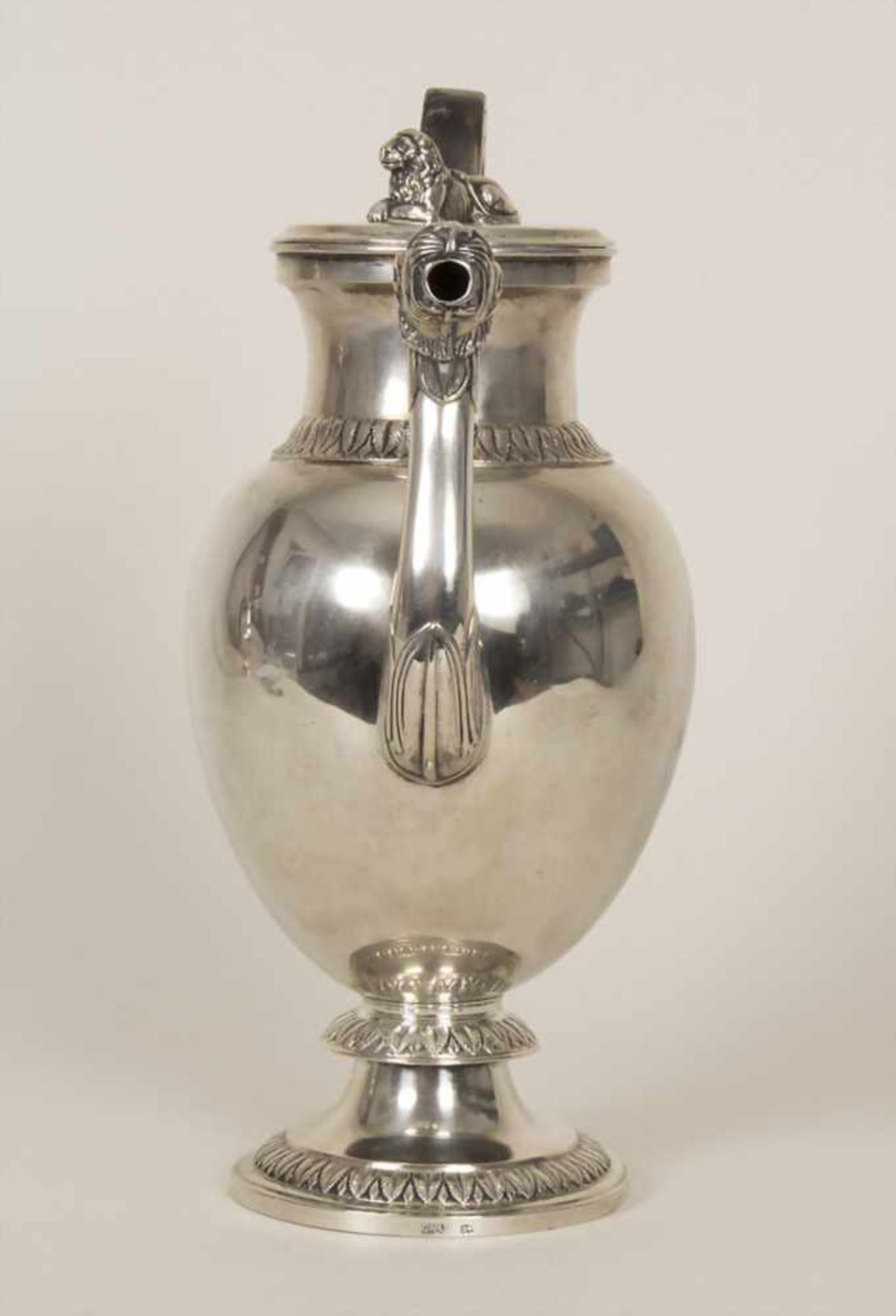 Empire Kaffeekanne / An Empire silver coffee pot, Georg Wilhelm Aldefeld, Bremen, nach 1794Material: - Image 2 of 8