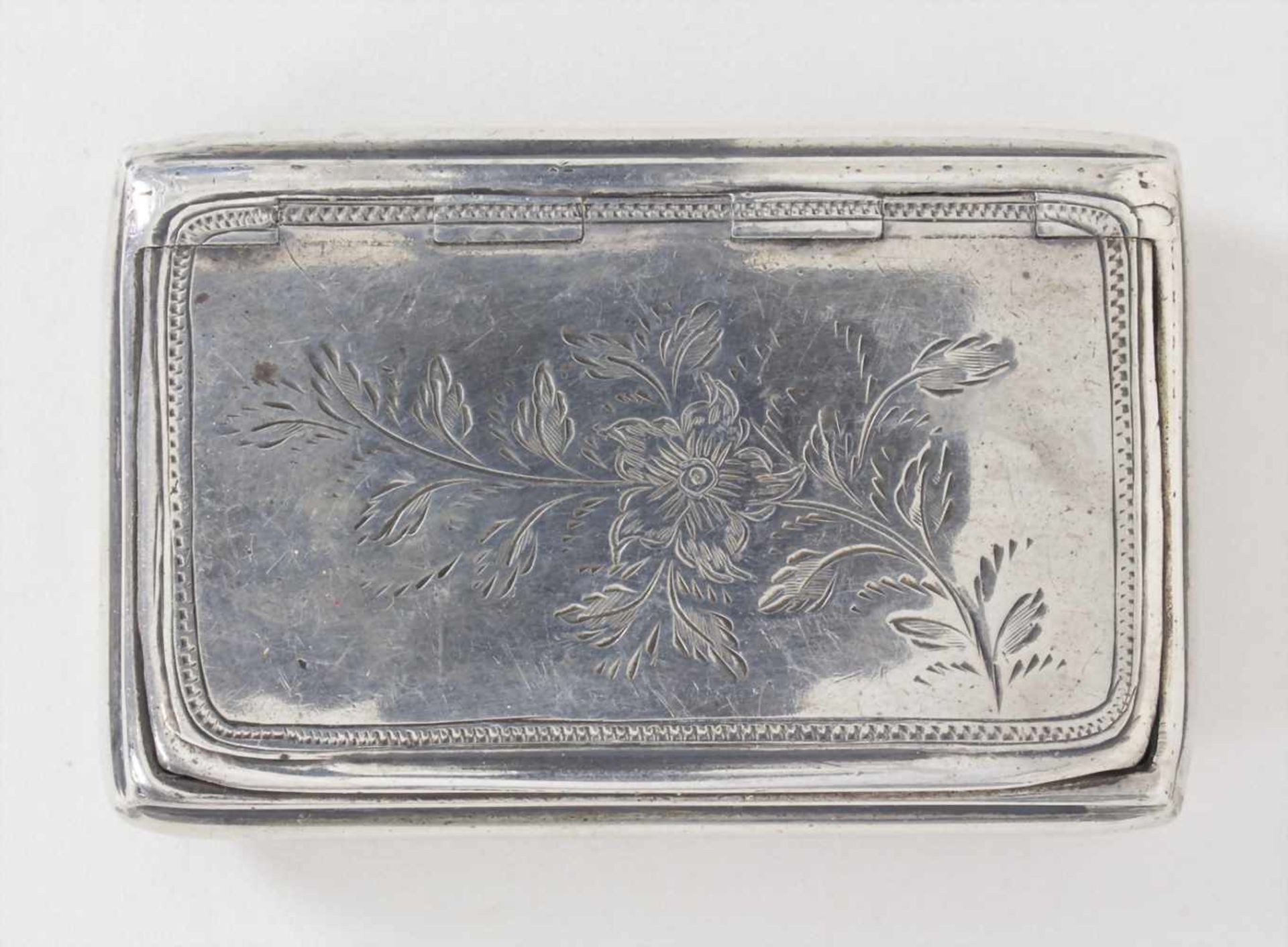 Tabatiere / Schnupftabakdose / A silver snuffbox, Thomas Shaw, Birmingham, 1835Material: Sterling