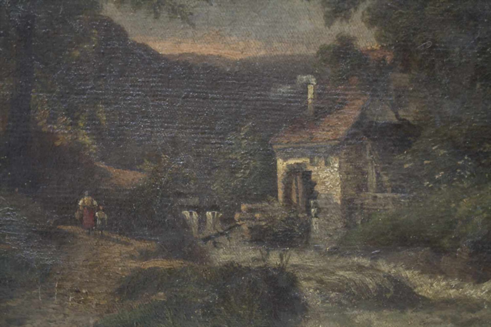 Eduard Hein (1854-1918), 'Landschaft mit Mühle' / 'A landscape and mill'Technik: Öl auf Leinwand, - Bild 2 aus 4