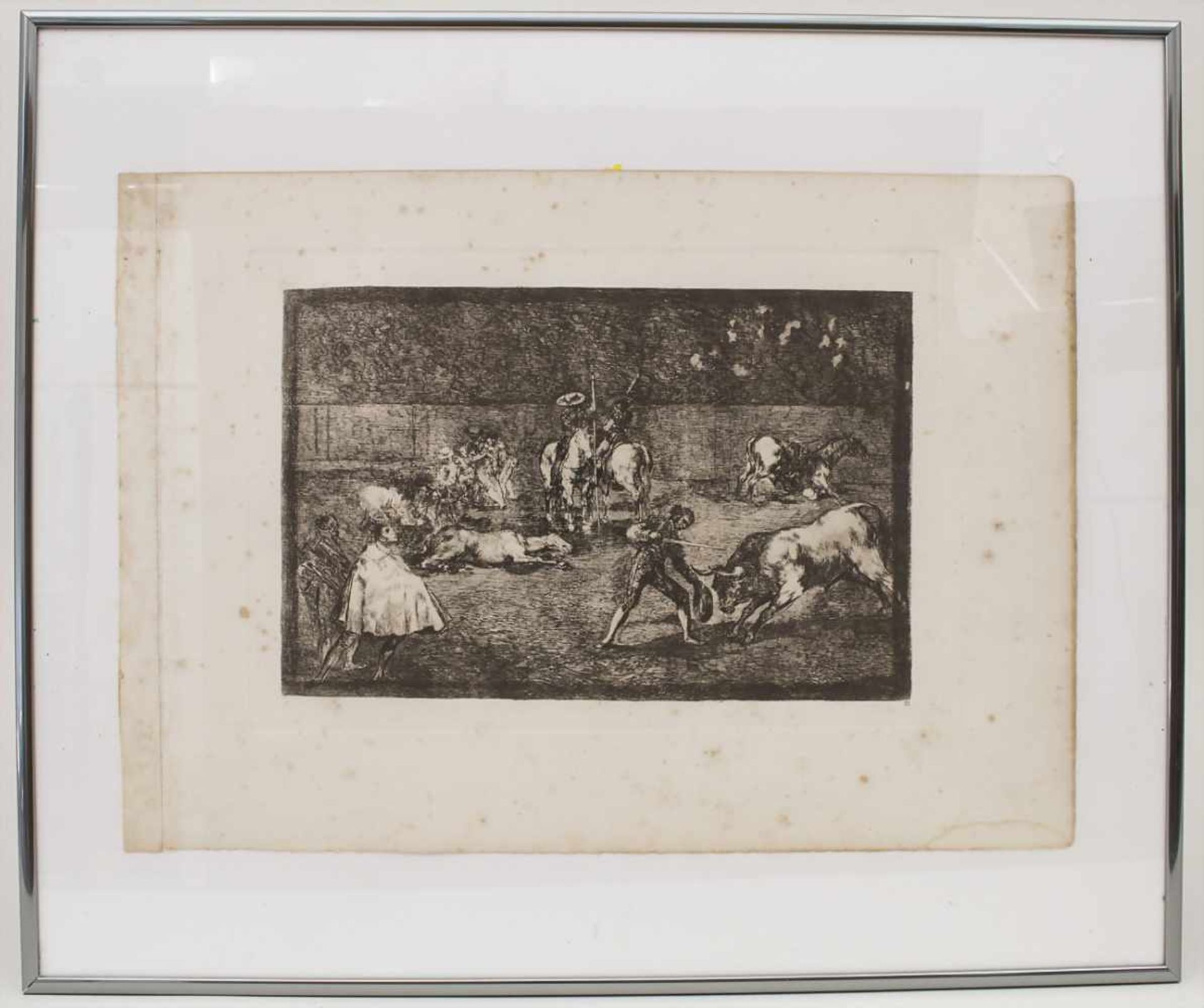 Francisco de Goya (1746-1828), 'Stierkampf' / 'A bullfight'Technik: Radierung auf Büttenpapier, - Bild 4 aus 7