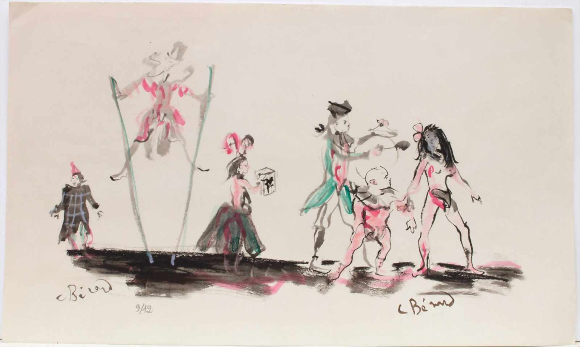 Christian Jacques Berard (1902-1949), 'Zirkusumzug' / 'A circus procession'Technik: Offset auf - Image 2 of 11