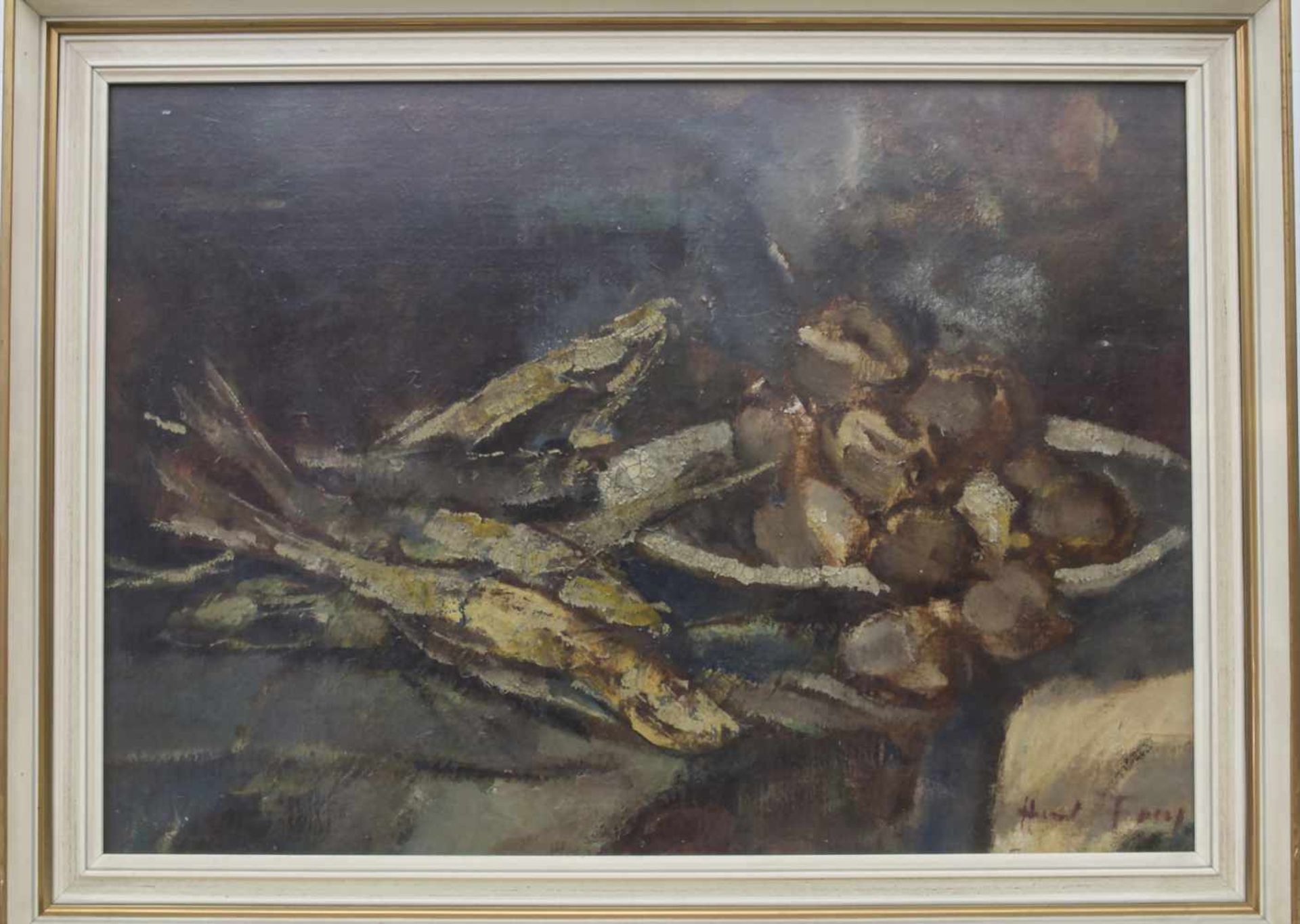 Hanns Fay (1888-1957), 'Stillleben mit Fischen' / 'A still life with fish'Technik: Öl auf - Image 2 of 5