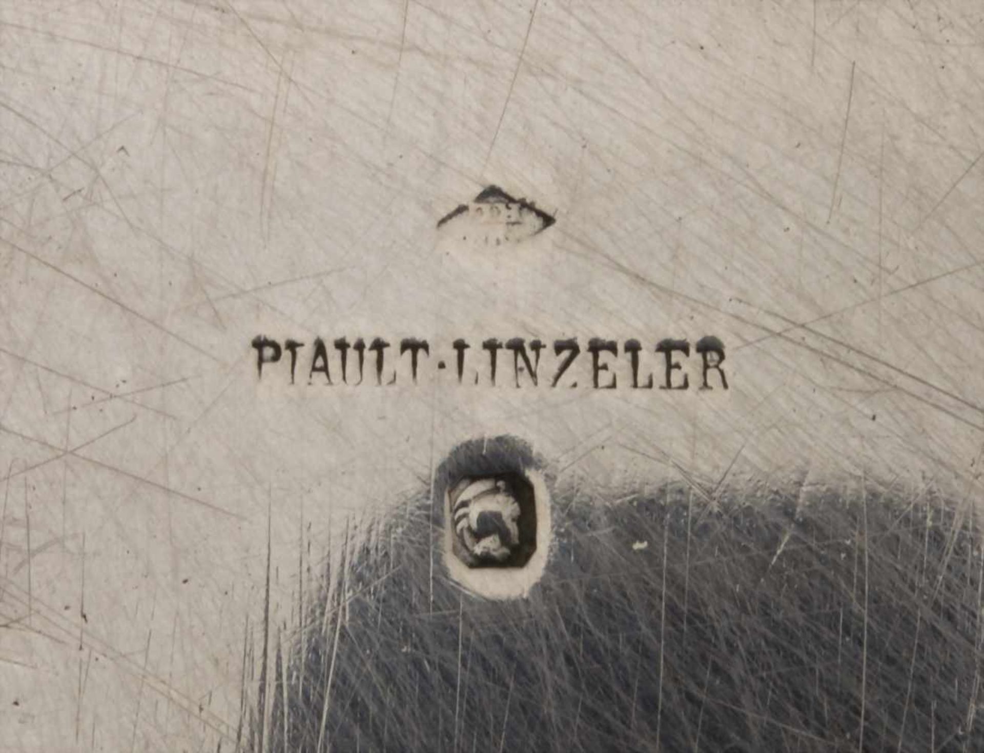 Runde Platte / A silver plate, Piault-Linzeler, Paris, nach 1839Material: Silber 950,Punzierung: - Image 3 of 3