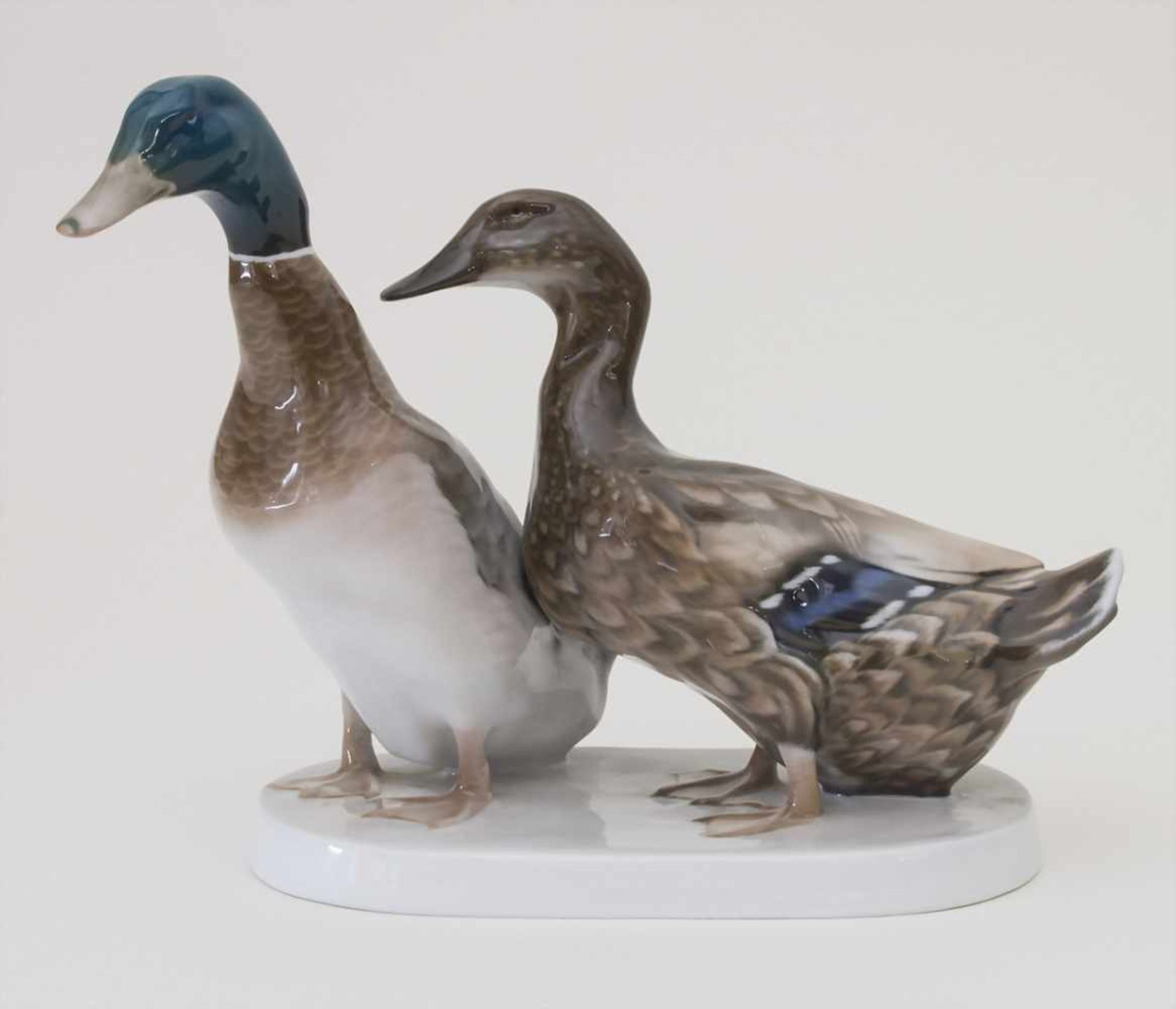 Tierfiguren 'Entenpaar' / A duck couple, Willy Zügel für Rosenthal, nach 1974Material: Porzellan,