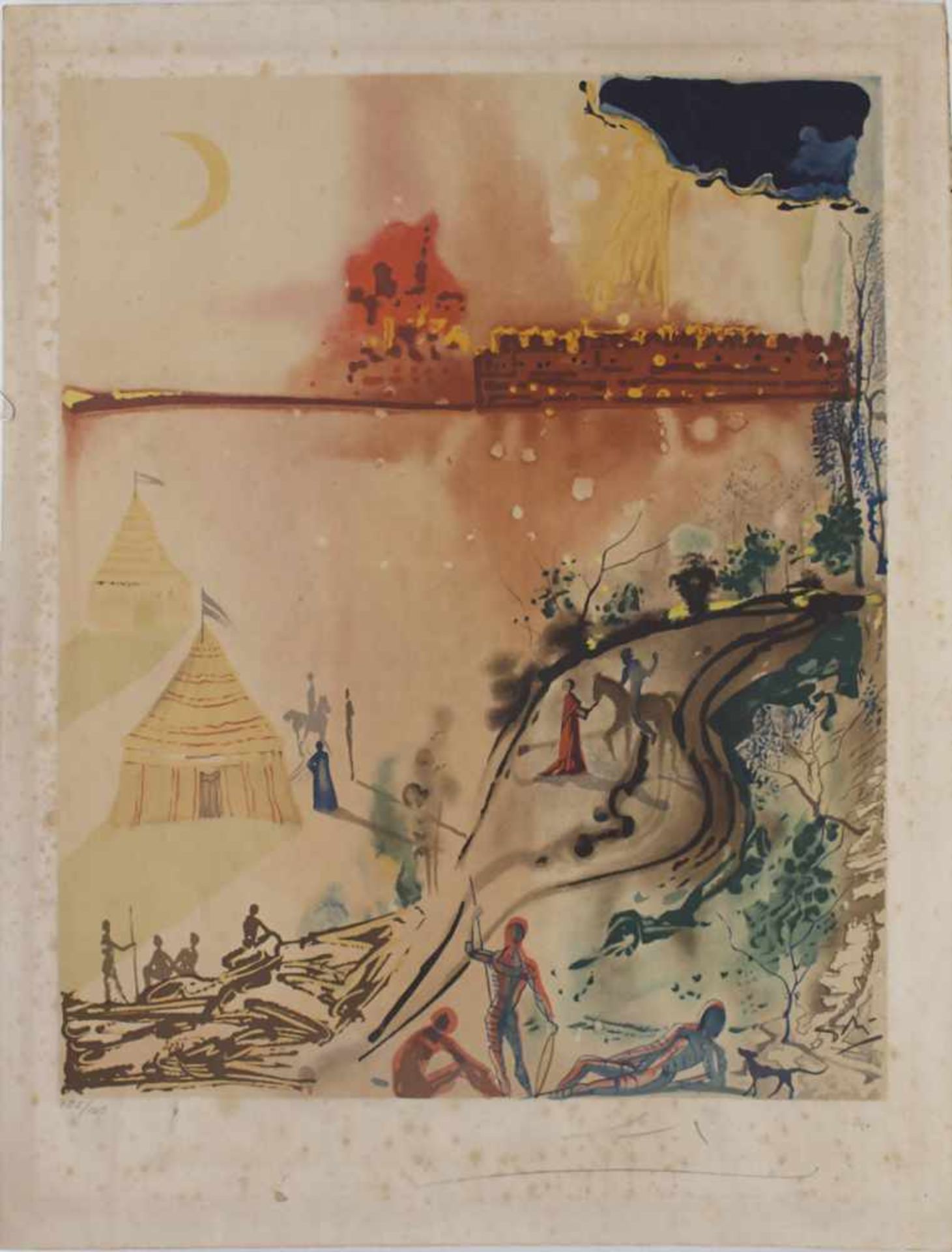 Salvador Dali (1904-1989), 'Ohne Titel' / 'Untitled'Technik: Farblithografie auf Papier, Signatur: - Bild 2 aus 9