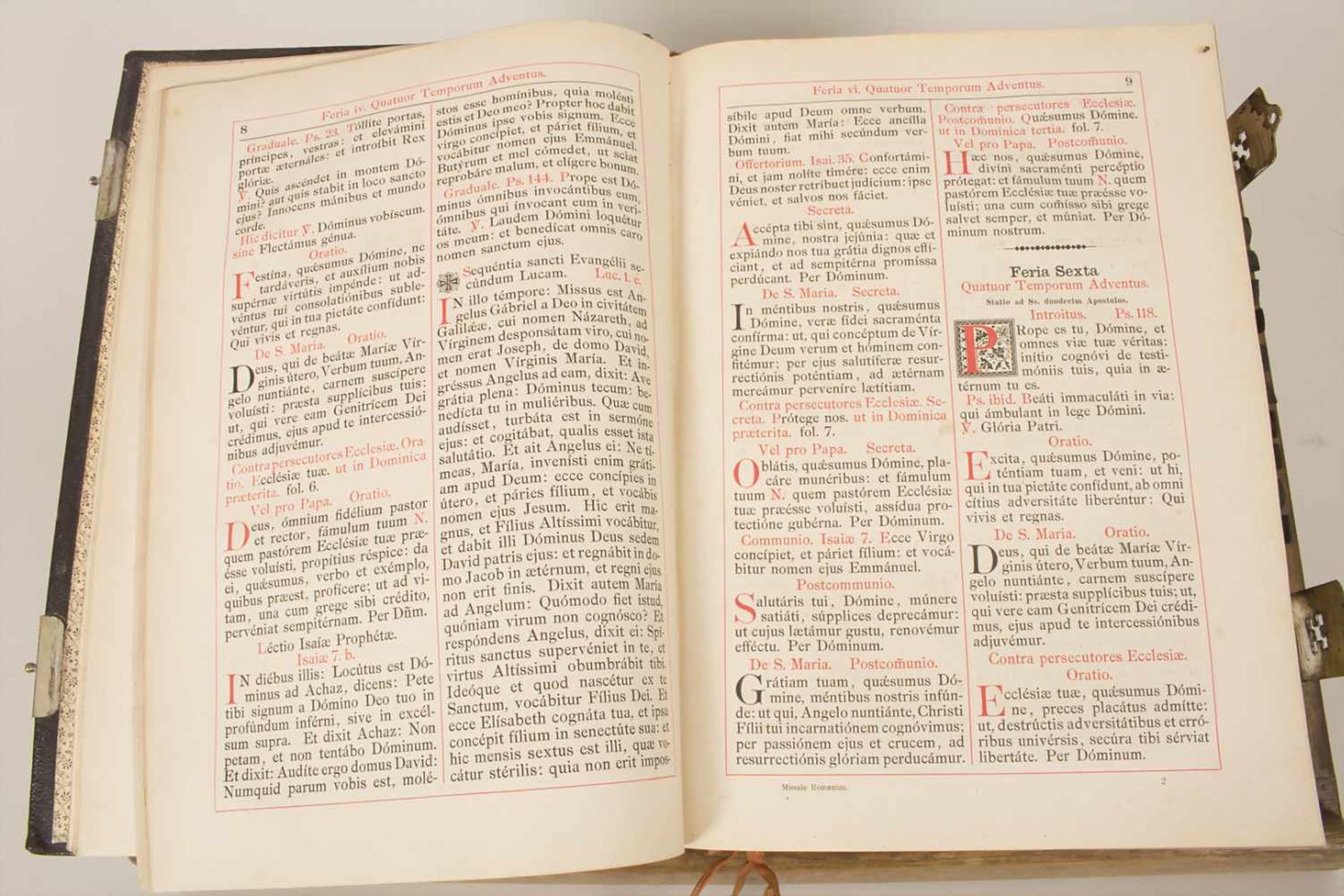 Missale Romanum, Vatikanstadt, 1884Titel: Missale Romanum ex decreto sacros. Concili - Image 11 of 15