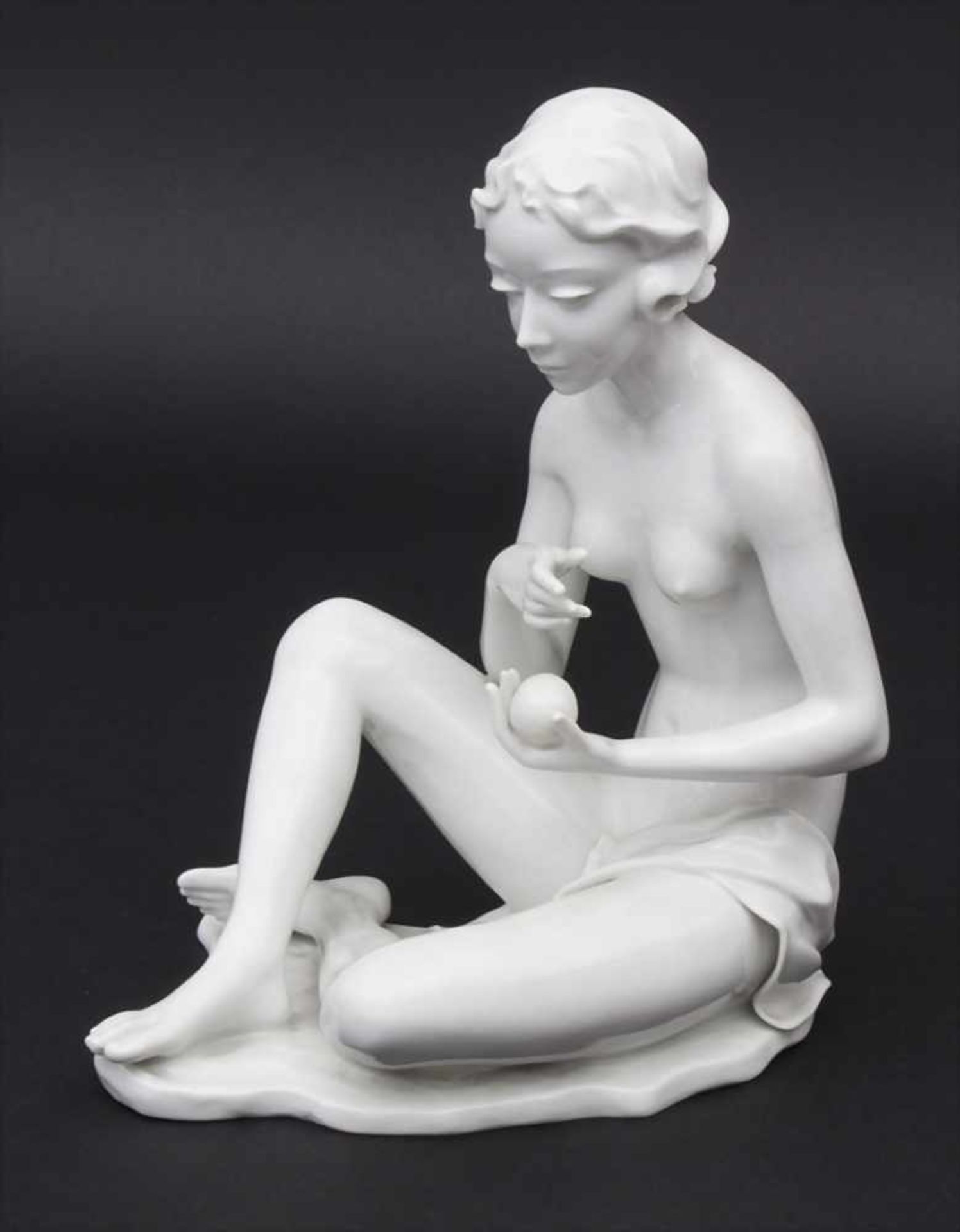 Fritz Heidenreich (1895-1966), 'Weiblicher Akt' / 'A female nude', Rosenthal, Mitte 20. Jh.Material: - Bild 2 aus 8